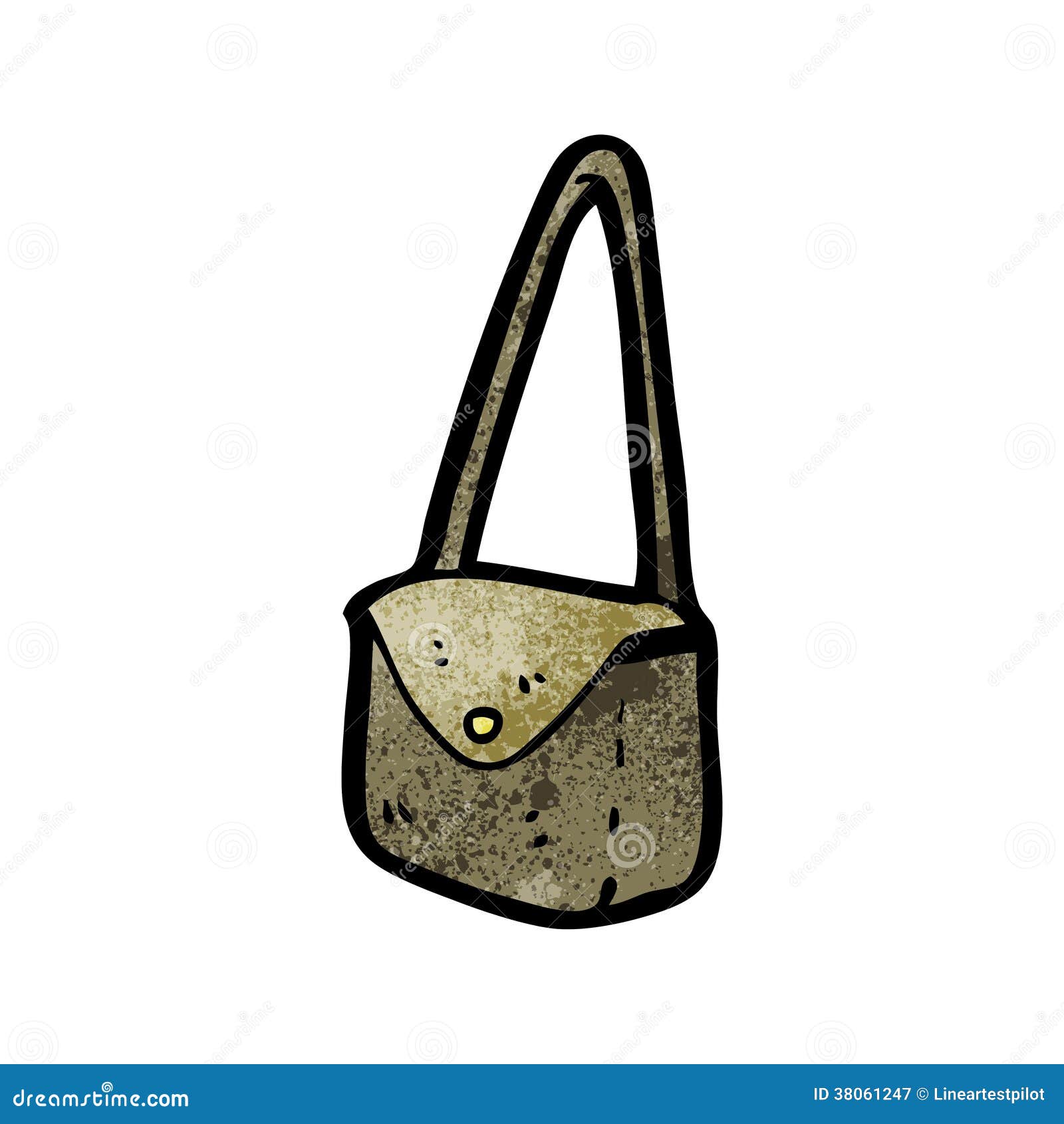 Cartoon satchel stock vector. Illustration of cute, cheerful 38061247