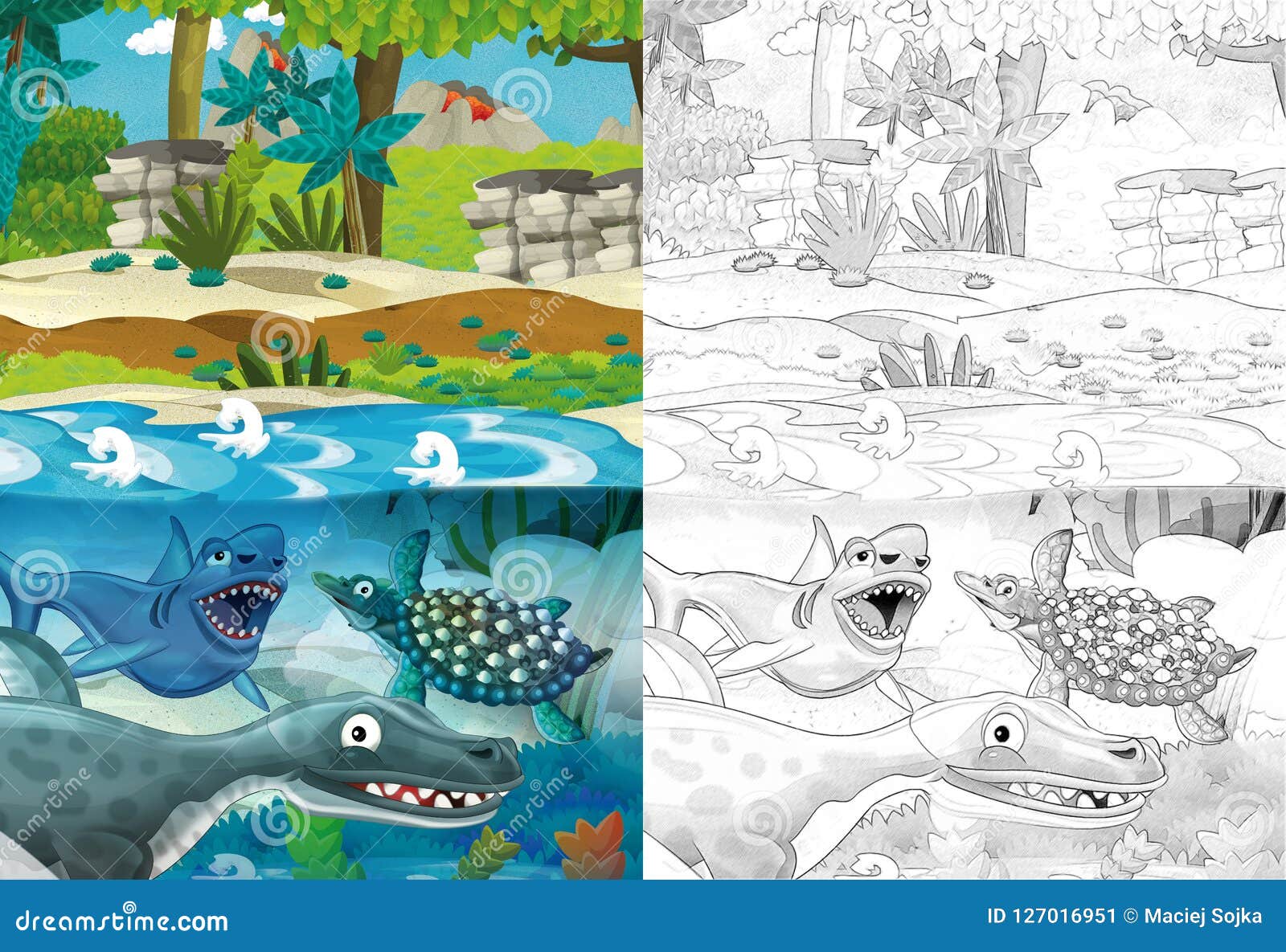 Jungle Coloring Stock Illustrations – 20,20 Jungle Coloring Stock ...