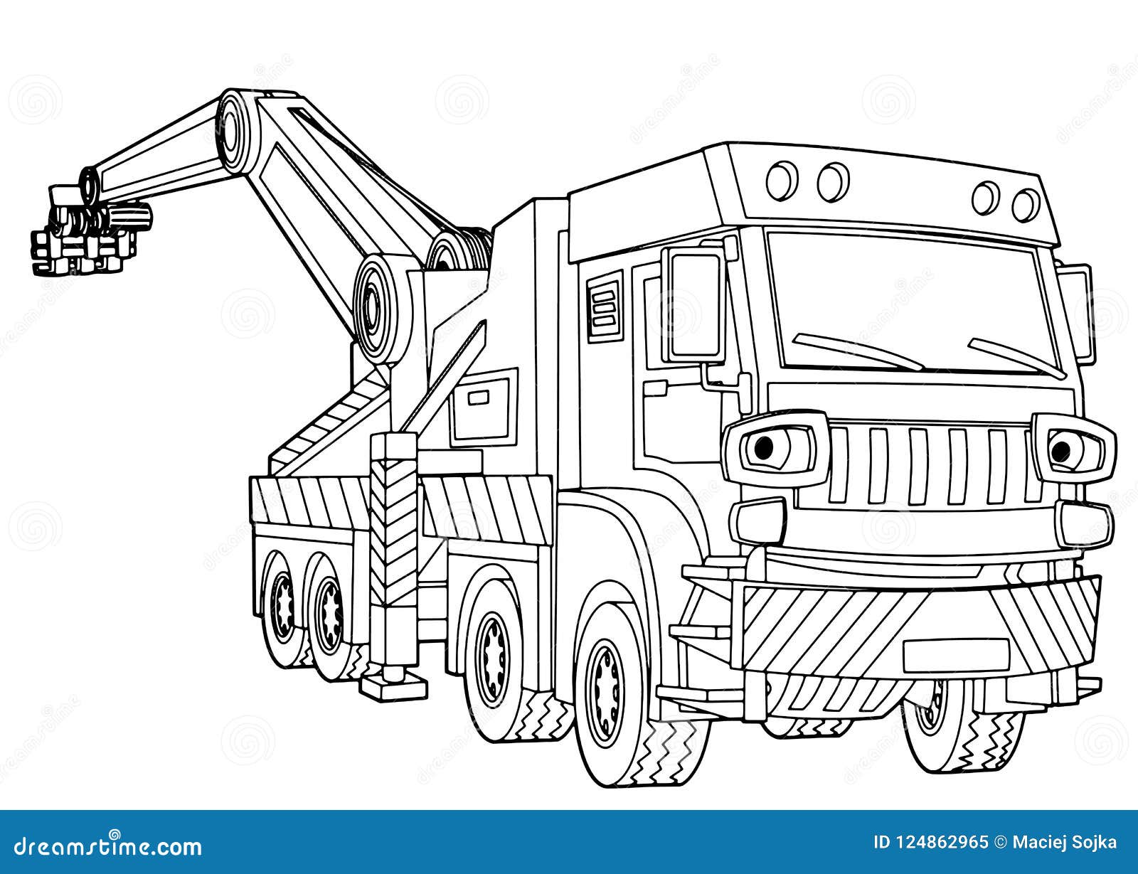 tow truck coloring pages