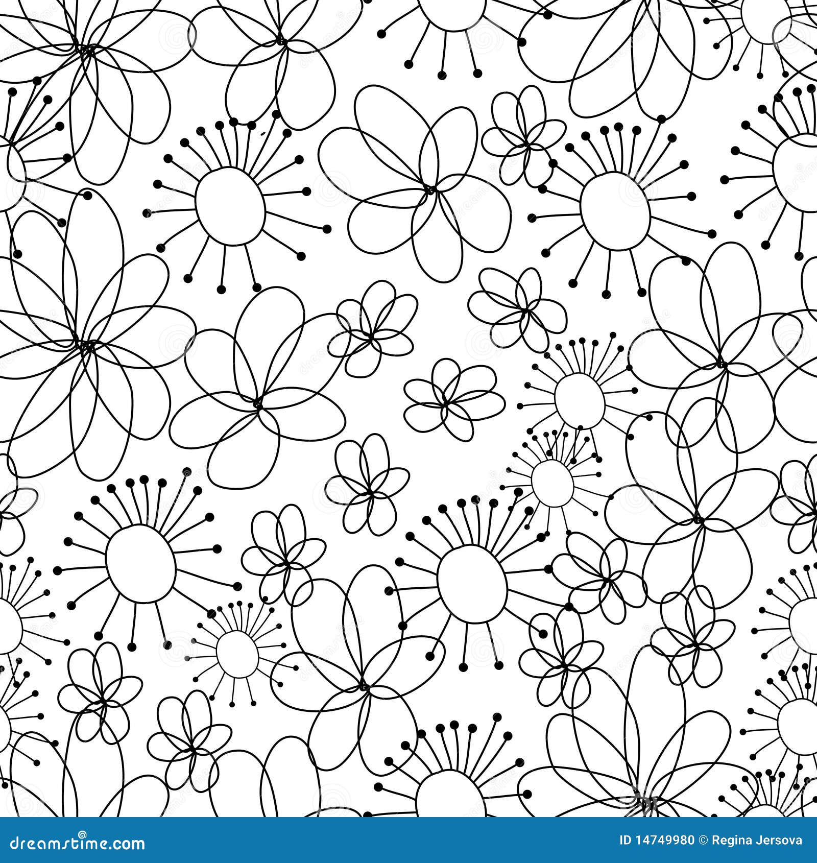 Cartoon seamless pattern stock vector. Illustration of creative - 14749980