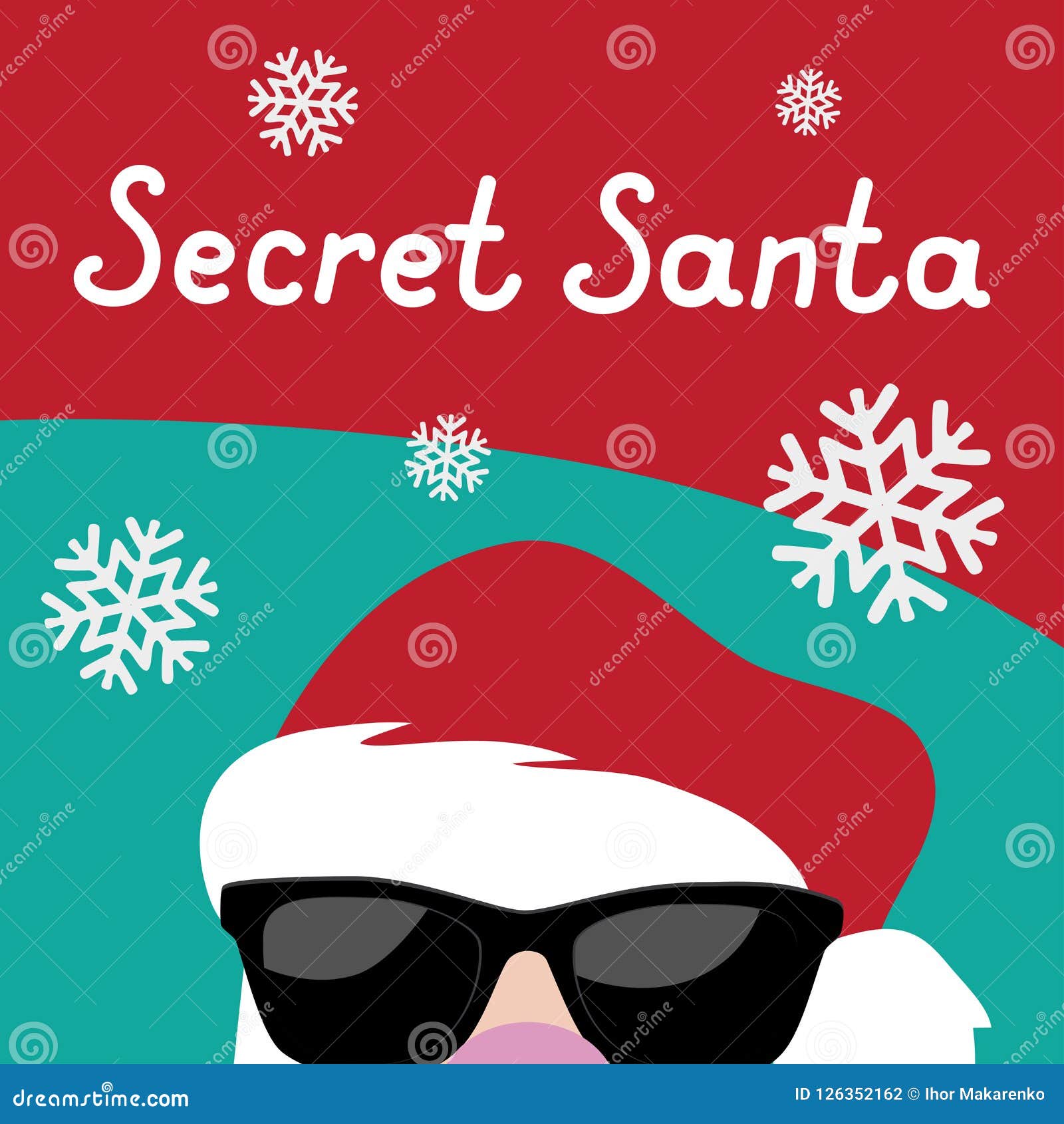 Cartoon Secret Santa Christmas Party Background Template Stock Vector - Illustration of humor, typography: 126352162 Cartoon Secret Santa Christmas Party Background Template Stock Vector - Illustration of humor, typography: 126352162