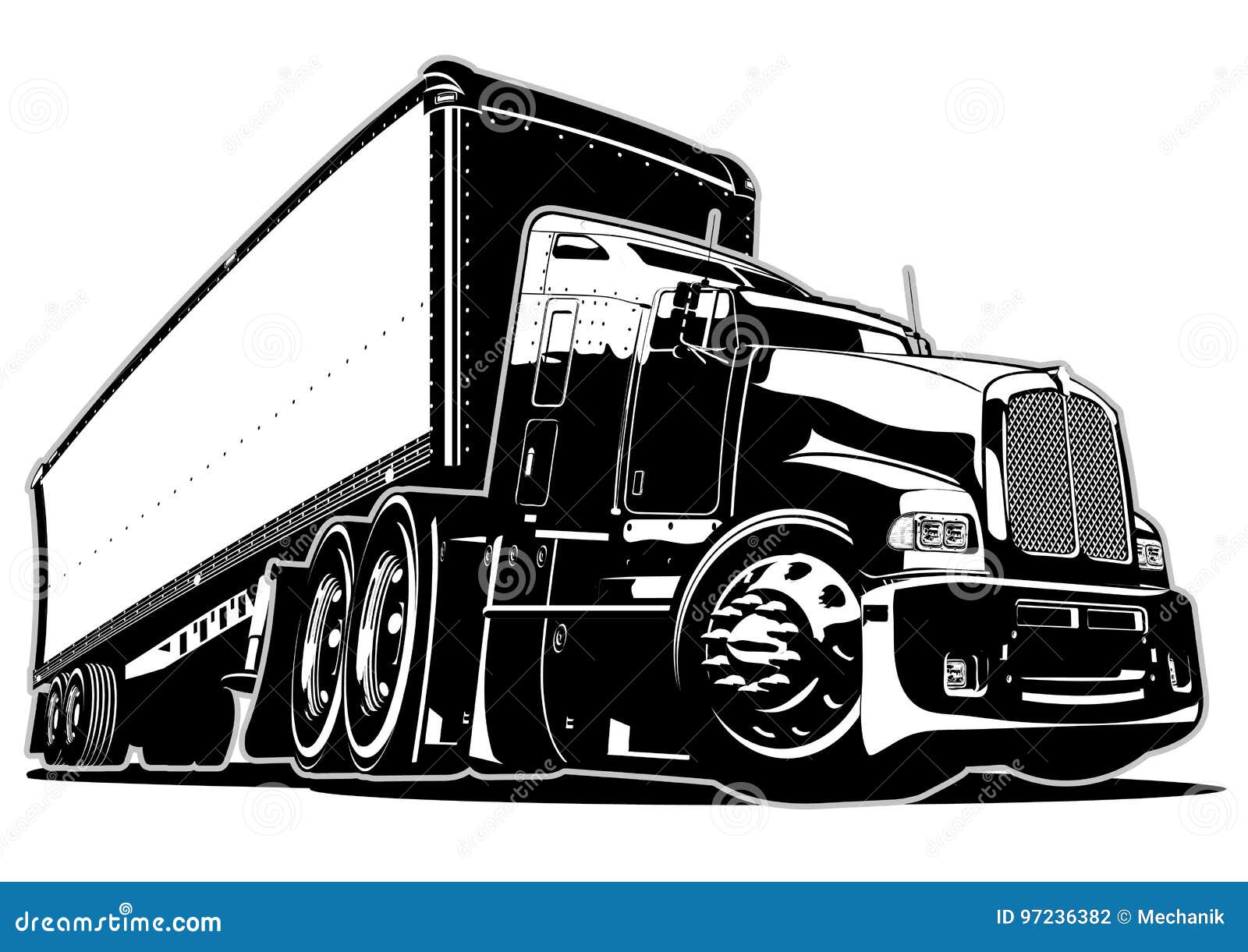 Free Free 148 Vector Semi Truck Svg SVG PNG EPS DXF File