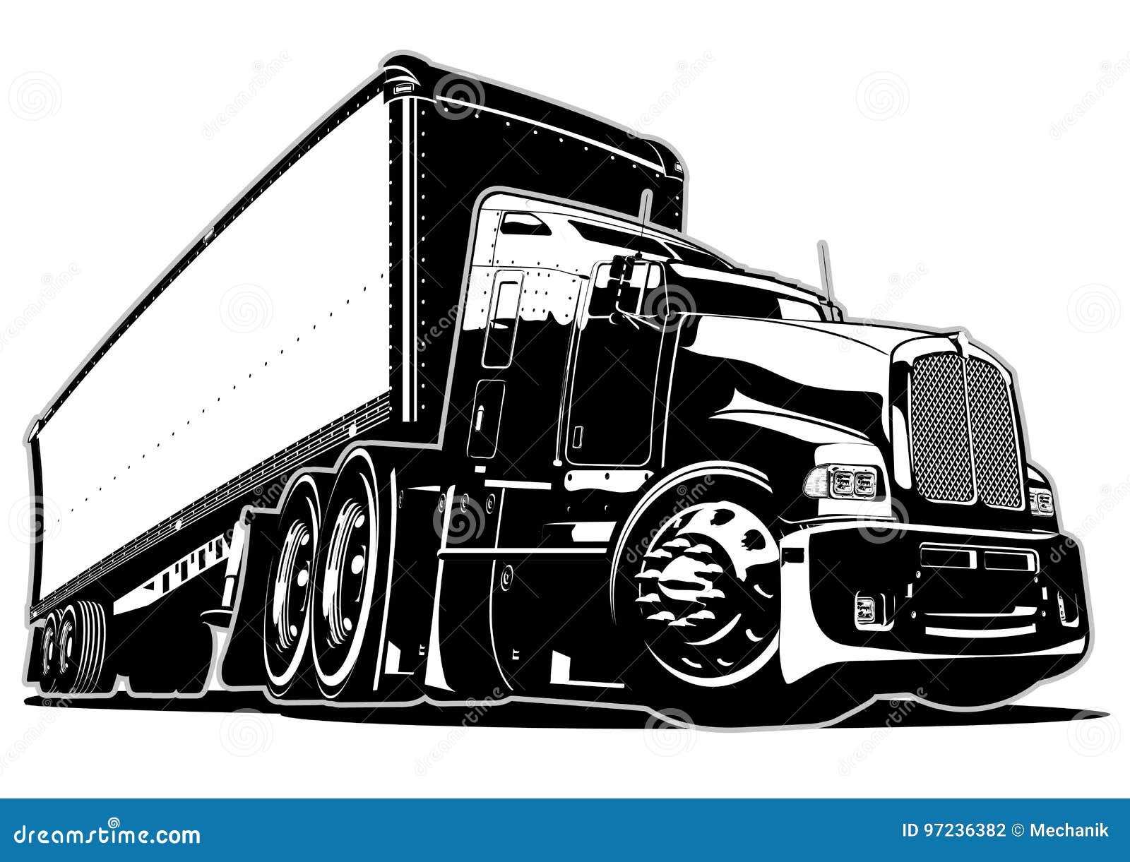 Free Free 229 Vector Semi Truck Svg SVG PNG EPS DXF File