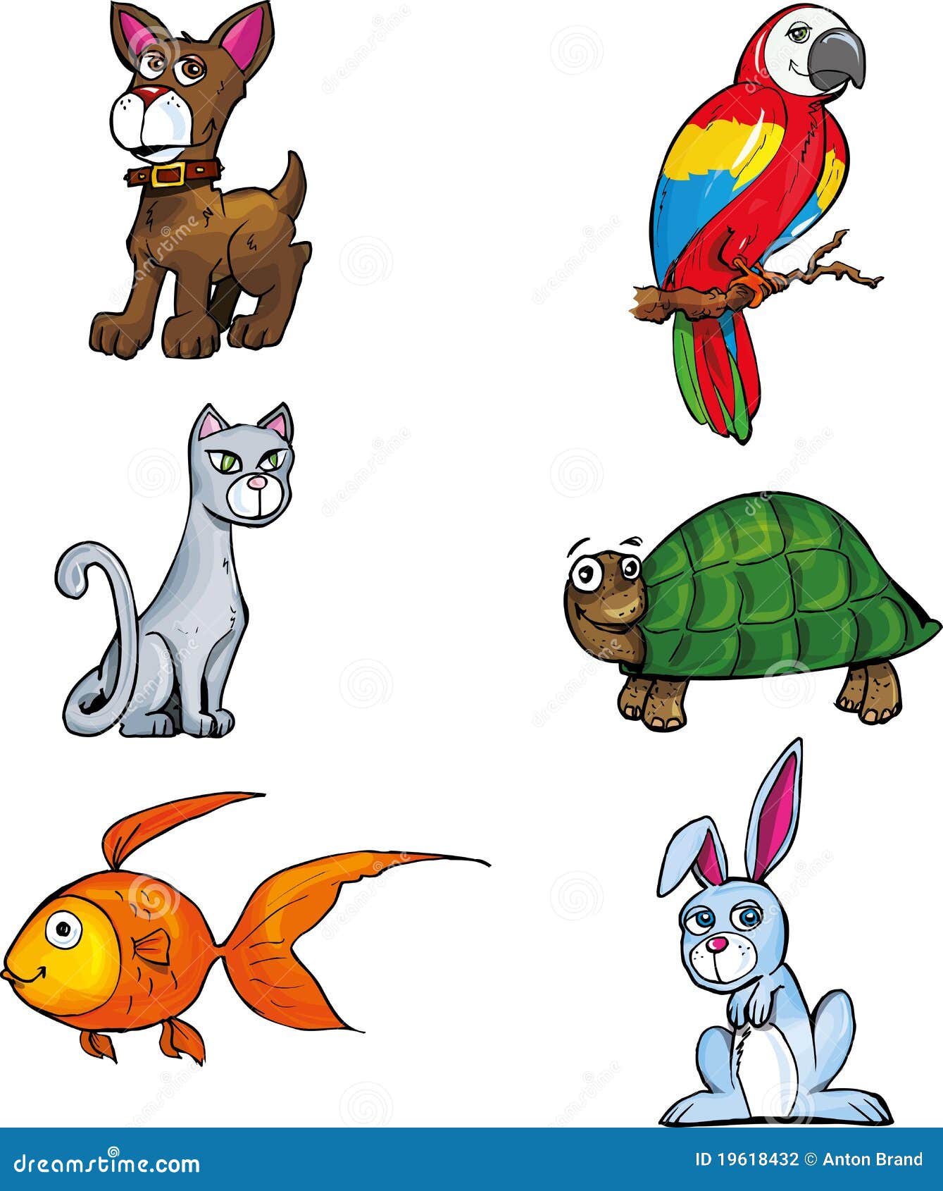 Cartoon set of pet animals stock vector. Illustration of vector - 19618432 Cartoon set of pet animals stock vector. Illustration of vector - 19618432