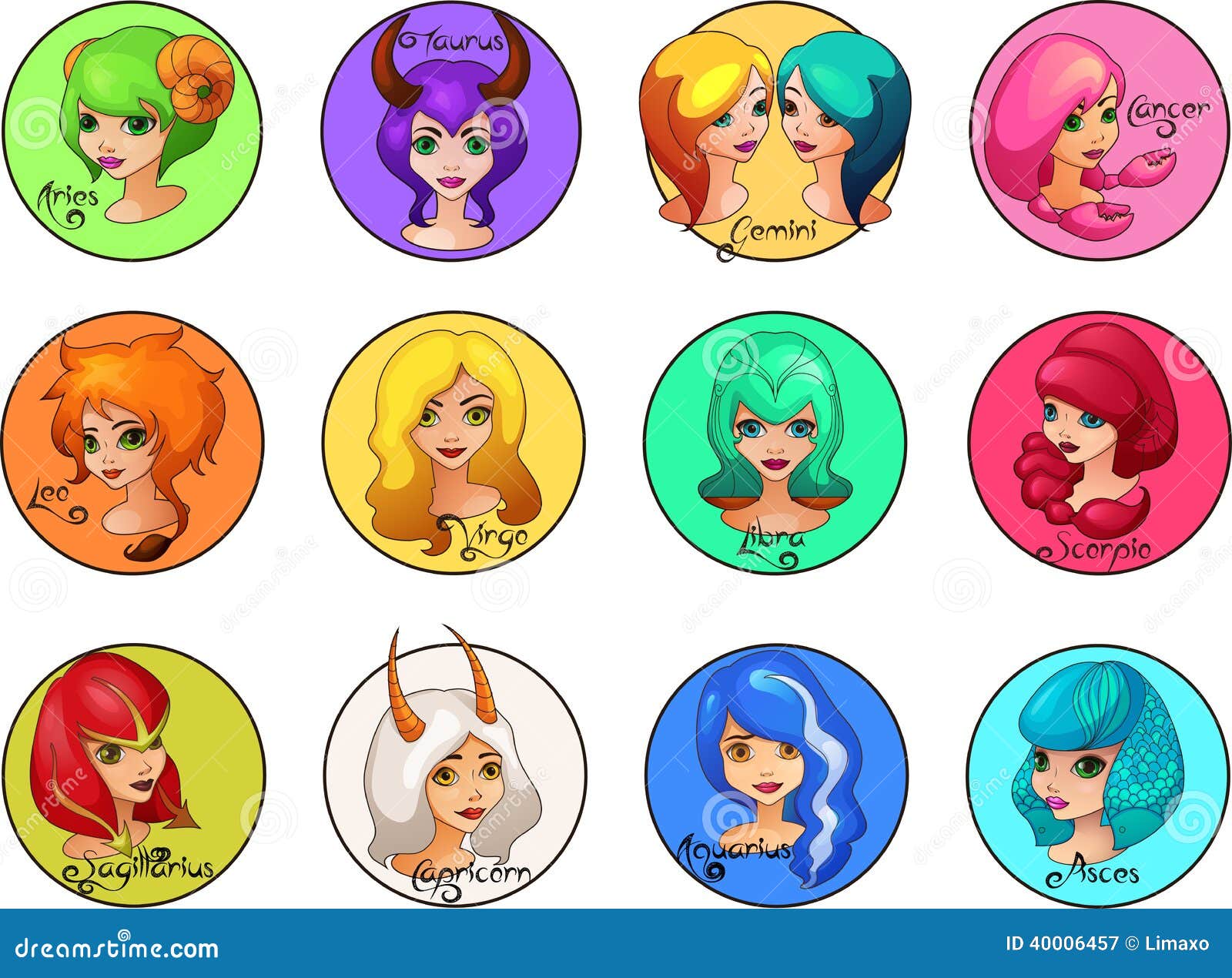 taurus zodiac meaning of Image Of Set Signs Zodiac Illustration Cartoon Girls Cute Stock taurus zodiac meaning of Image Of Set Signs Zodiac Illustration Cartoon Girls Cute Stock