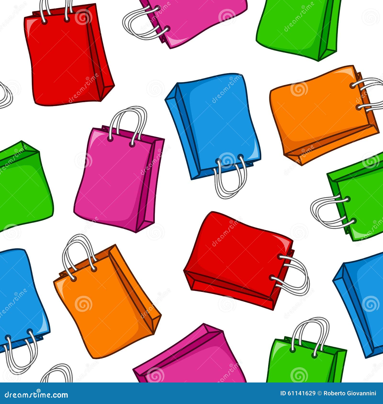 Cartoon Shopping Bags Seamless Pattern Stock Vector - Illustration of colored, store: 61141629 Cartoon Shopping Bags Seamless Pattern Stock Vector - Illustration of colored, store: 61141629