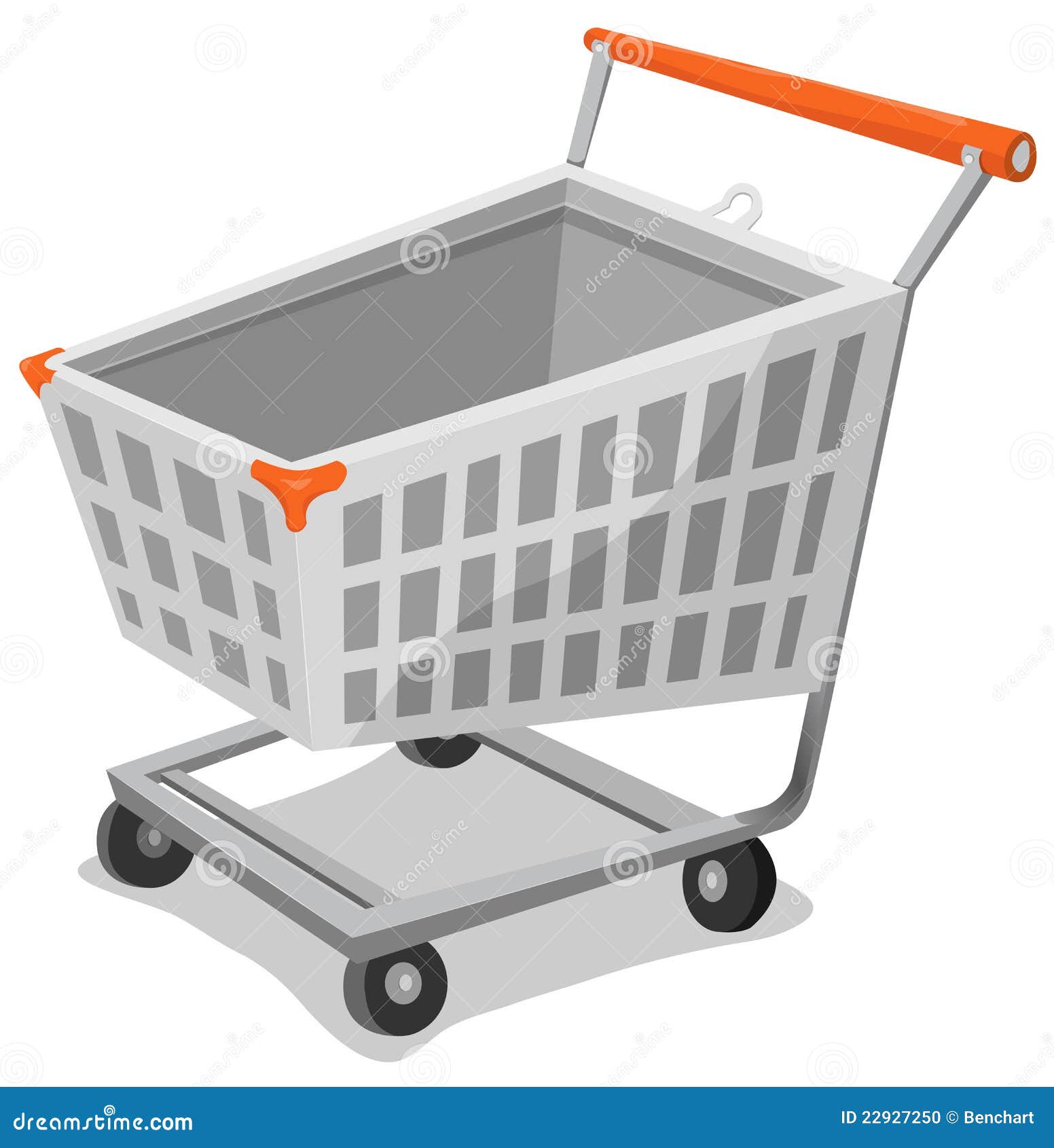 Cartoon Shopping Cart stock vector. Illustration of business - 22927250