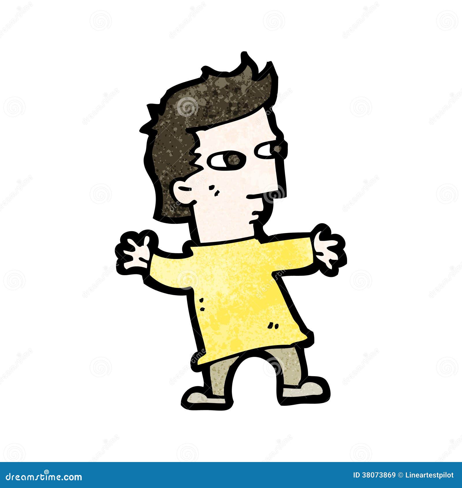 Cartoon short man stock illustration. Illustration of funny 38073869