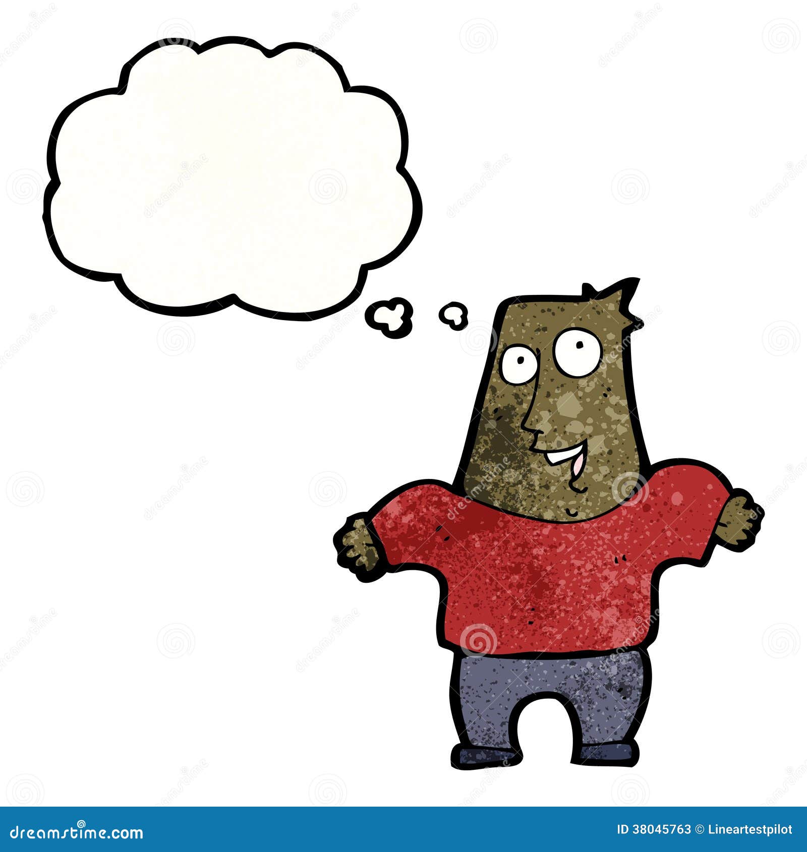 Cartoon shrugging man stock vector. Illustration of silly 38045763