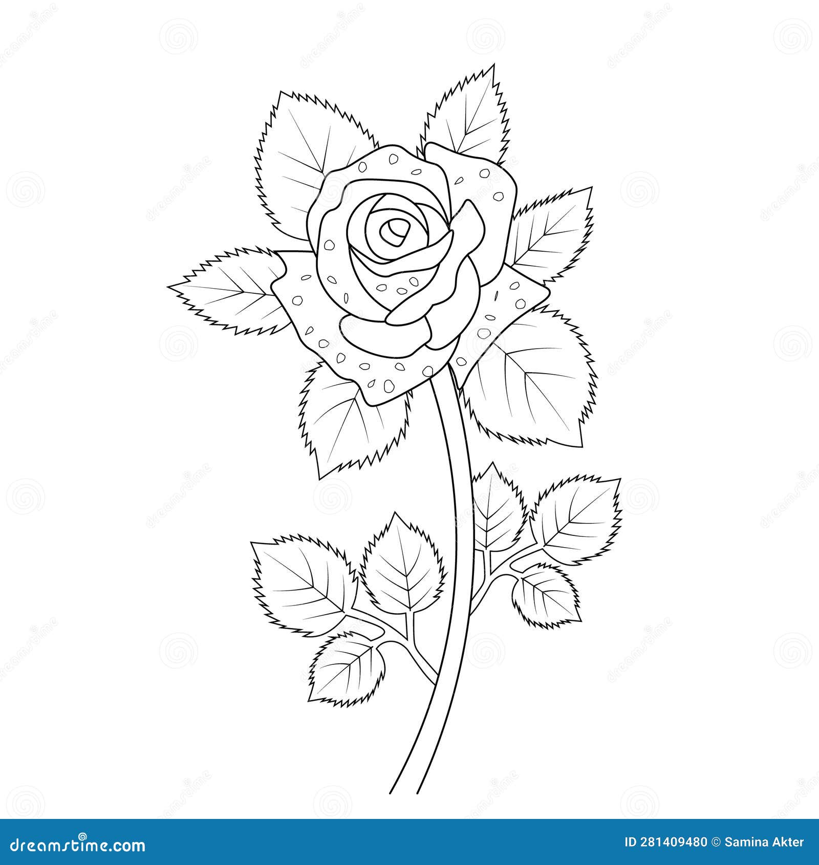 Cartoon Simple Easy Simple Rose Drawing.rose Flower Drawing is Easy for ...