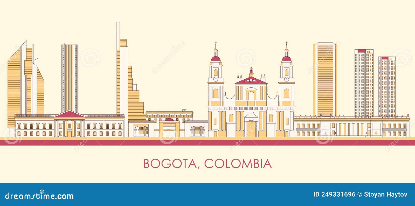 Colombian capital. Колумбия рисунок.