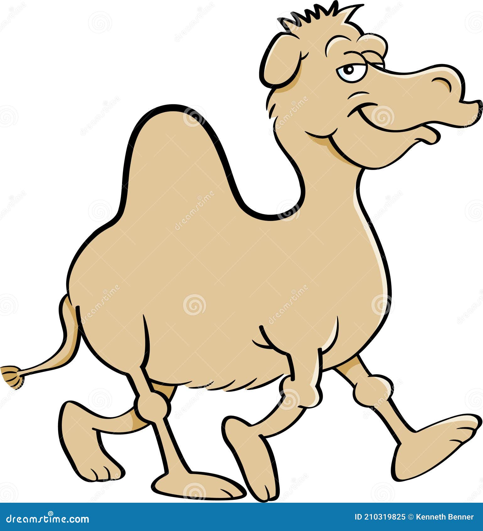 Camel Walking Towards Masjid Ramadan Kareem Festival Greeting Vector