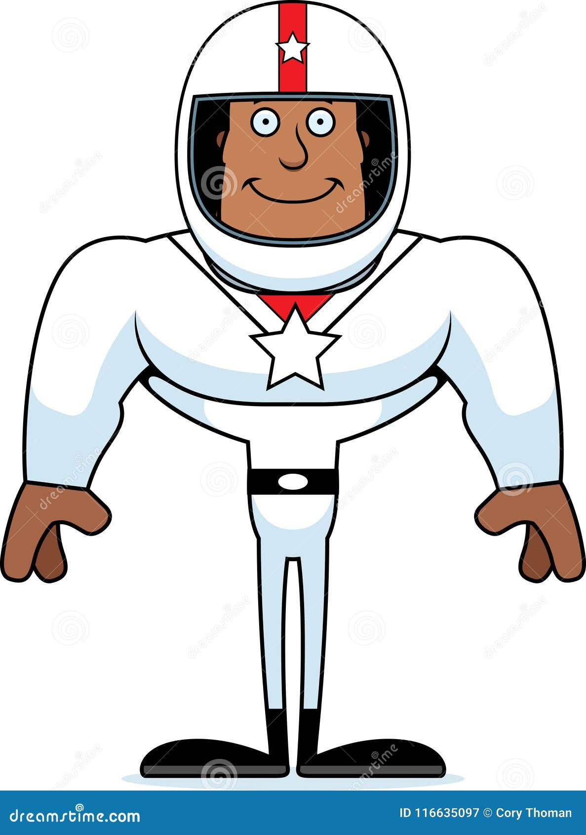 Cartoon Smiling Race Car Driver Stock Vector - Illustration of cartoon