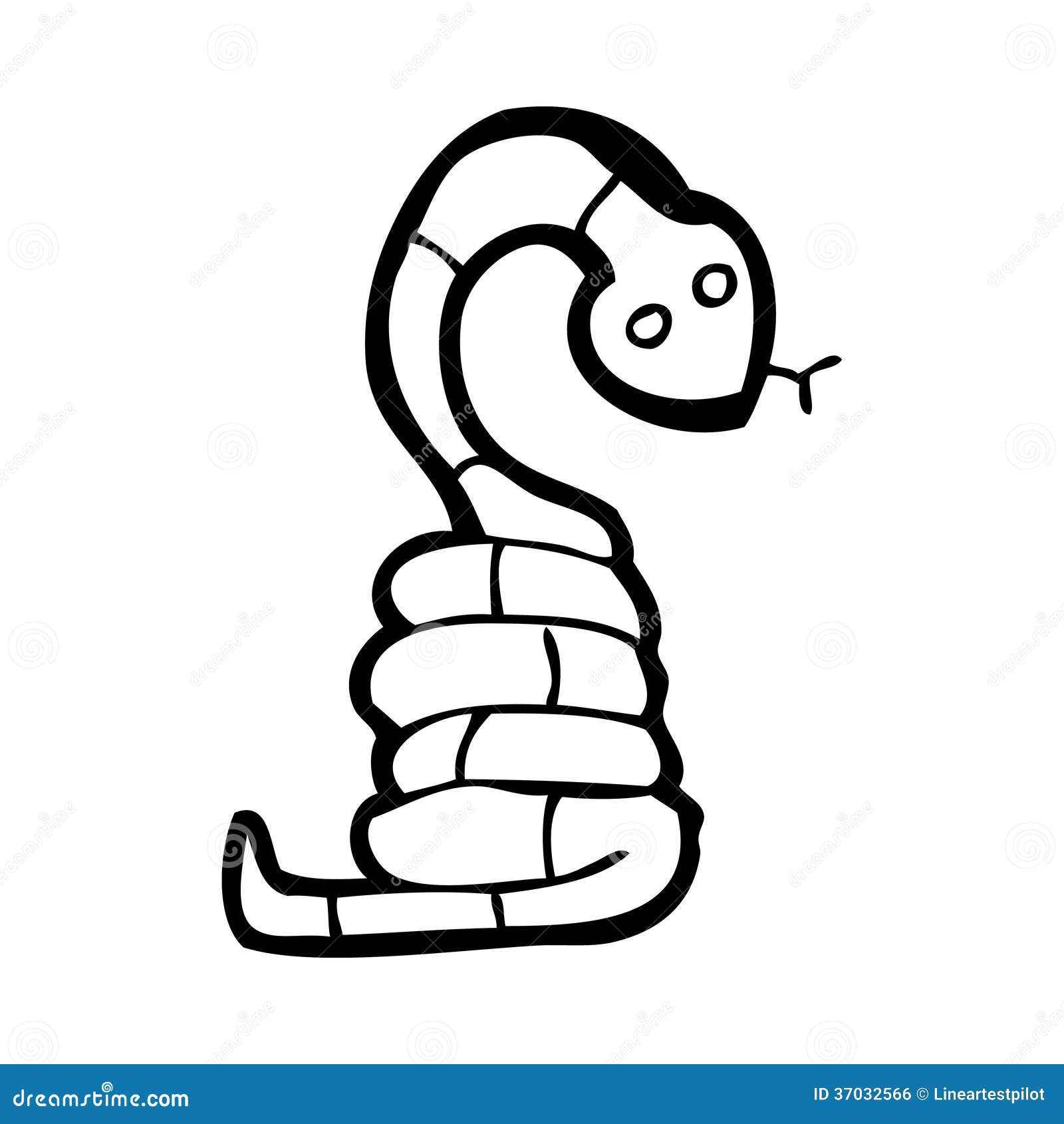 Cartoon snake stock illustration. Illustration of character - 37032566