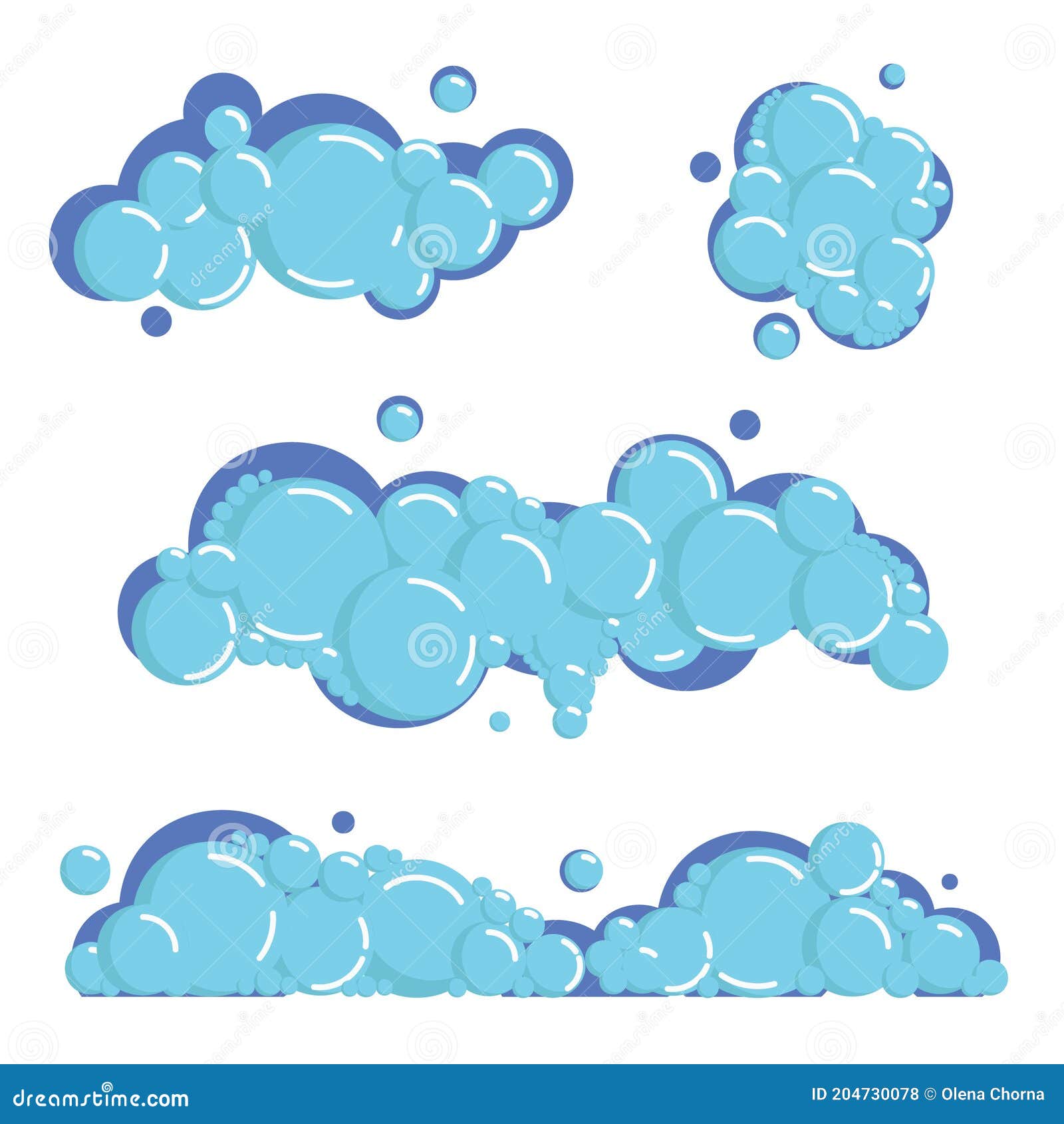 Cartoon Soap Bubble Vector Set | CartoonDealer.com #69315247