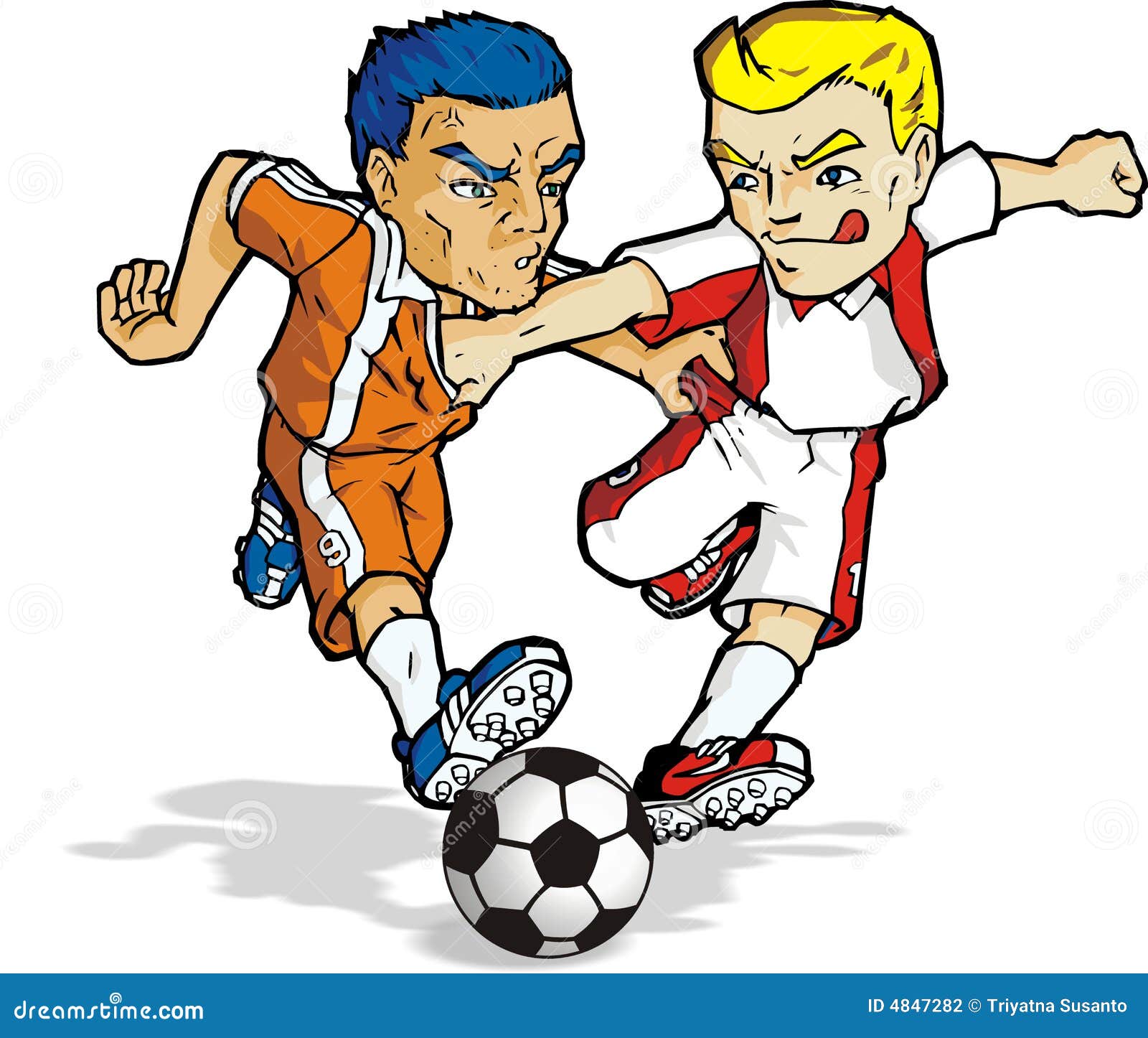 Cartoon soccer 02 stock vector. Illustration of logo, kicking - 4847282