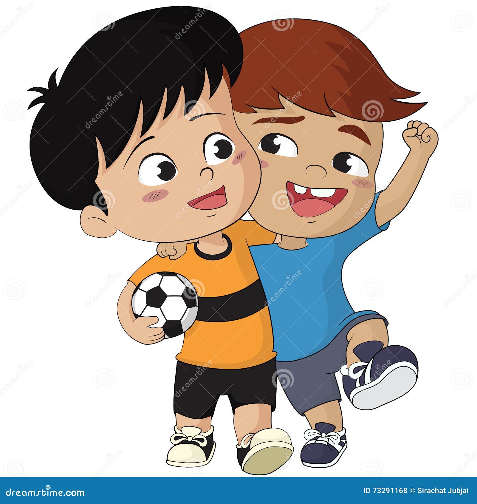 Cartoon Soccer Kids Vector And Illustration Stock Vector Cartoon Soccer Kids Vector And Illustration Stock Vector