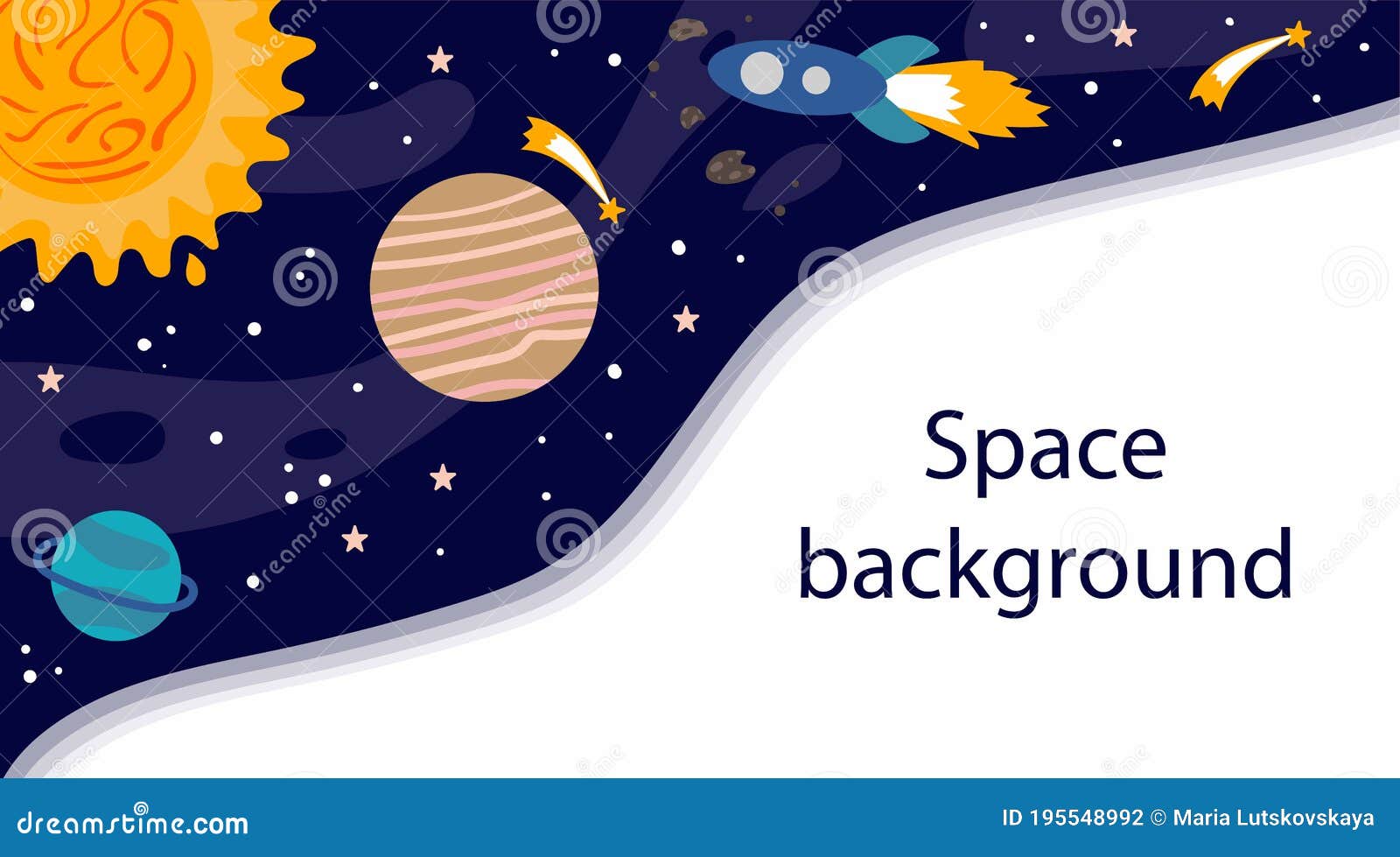 Cartoon Space Background. Heavenly Science Poster with Space Objects and Copy Space Stock Vector - Illustration of meteor, neptune: 195548992 Cartoon Space Background. Heavenly Science Poster with Space Objects and Copy Space Stock Vector - Illustration of meteor, neptune: 195548992