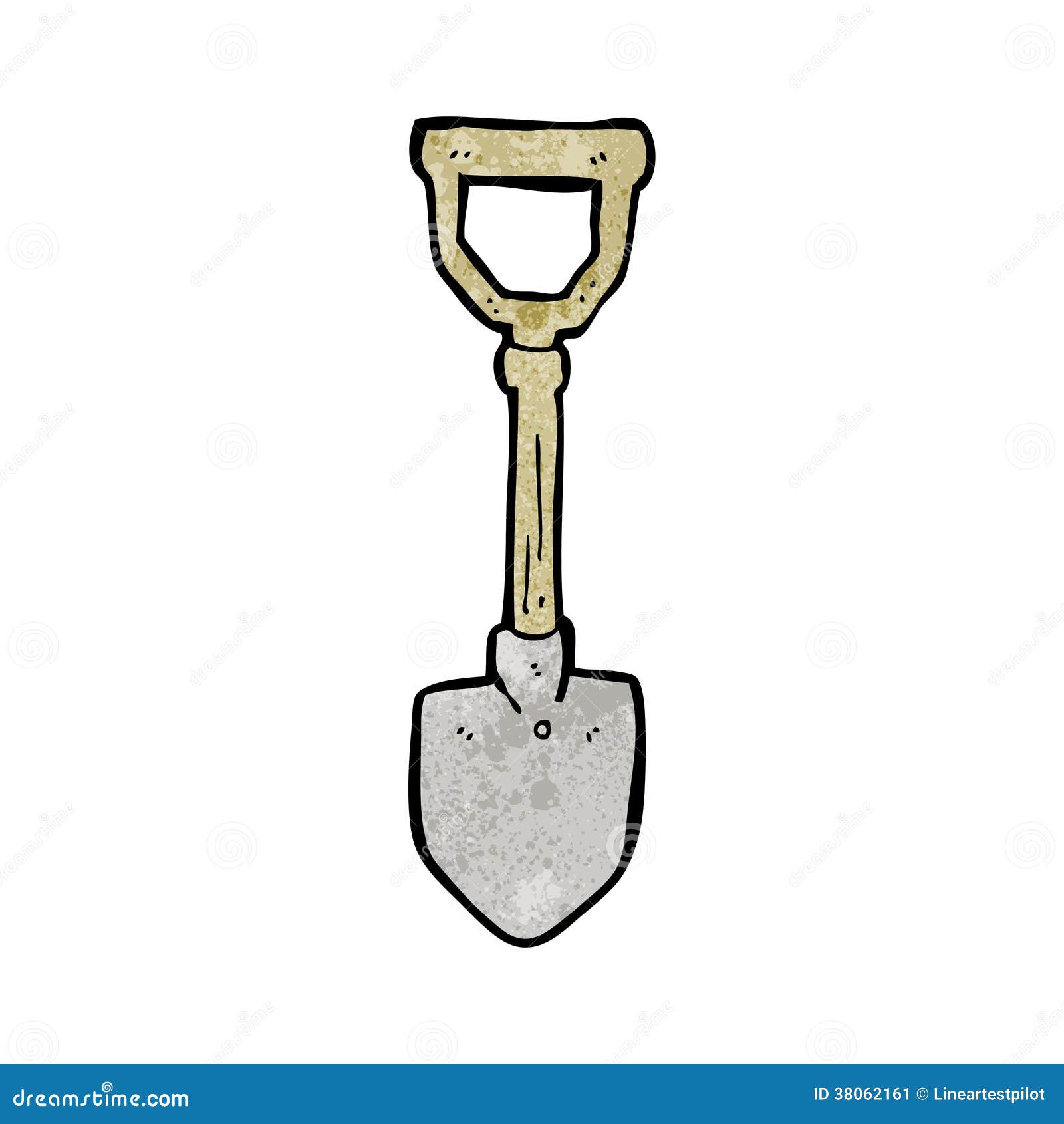 Cartoon spade stock vector. Illustration of artwork, traditional 38062161