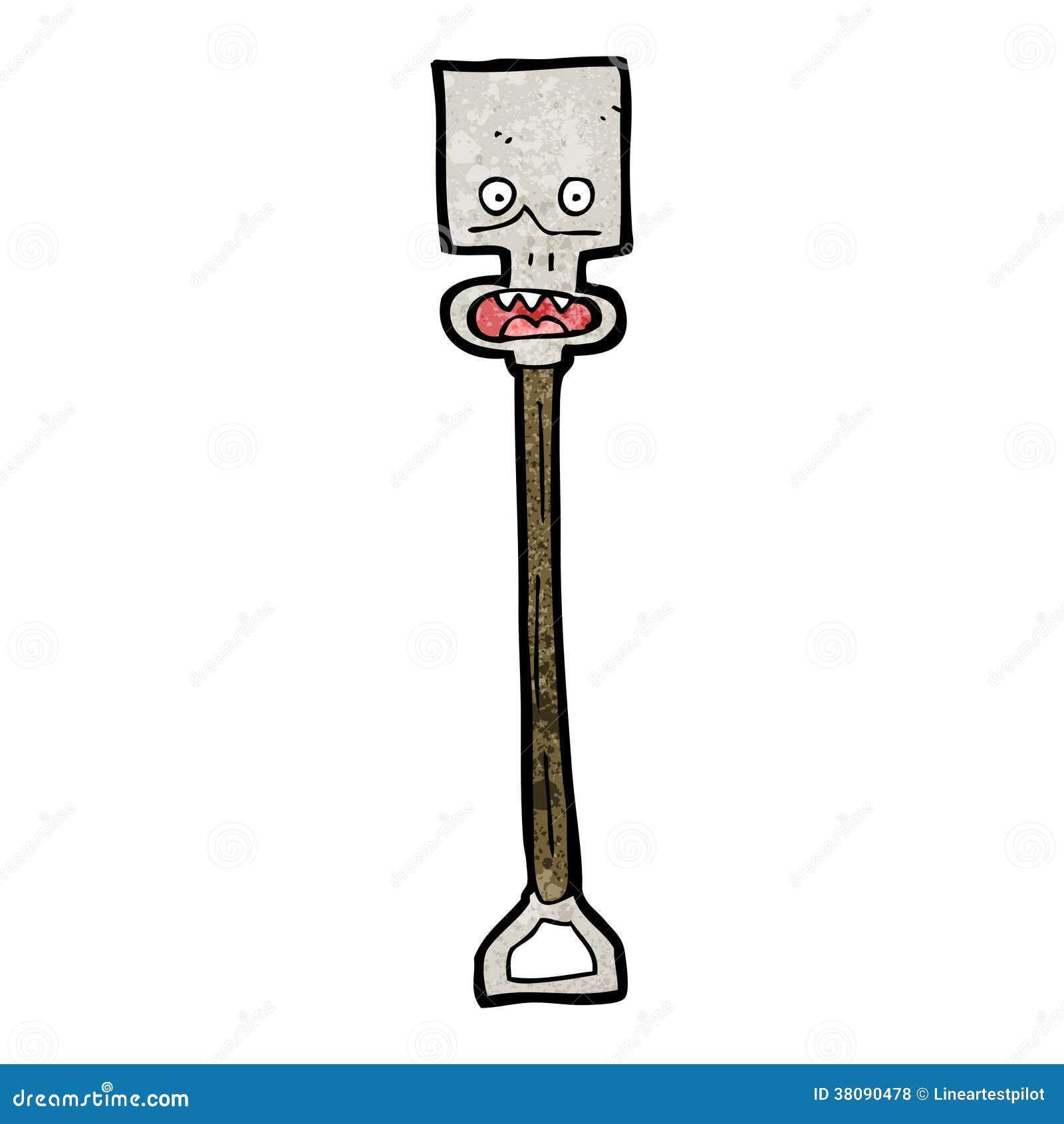 Cartoon spade stock vector. Illustration of clip, character 38090478