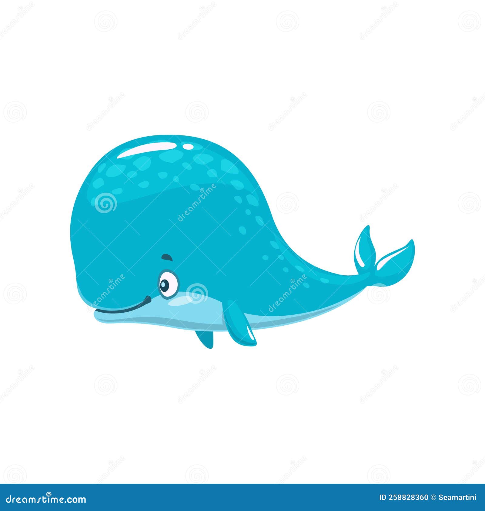 Cartoon Sperm Whale or Cachalot Character, Animal Stock Vector ...