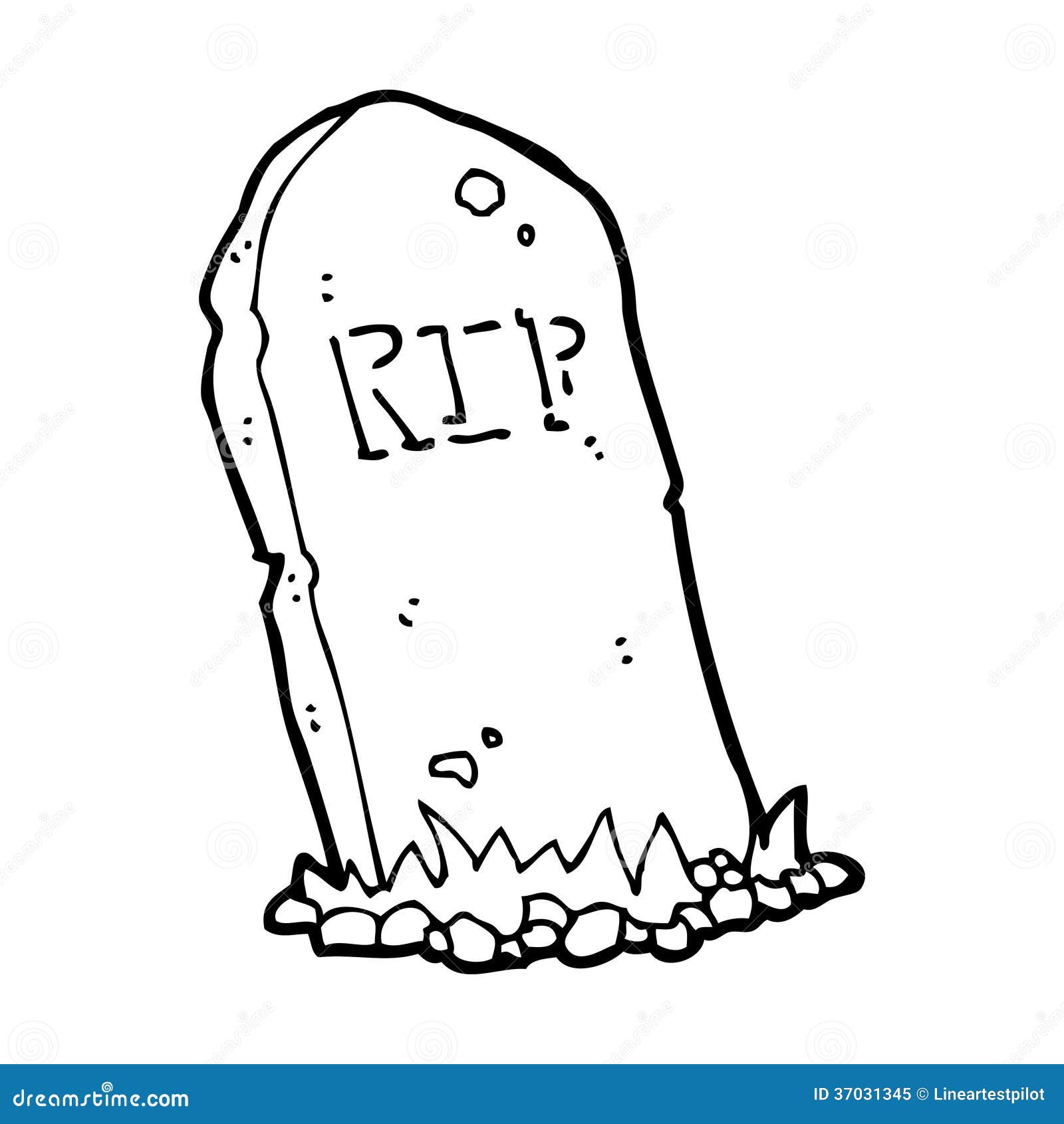 Cartoon Spooky Grave Royalty Free Stock Photo - Image: 37031345