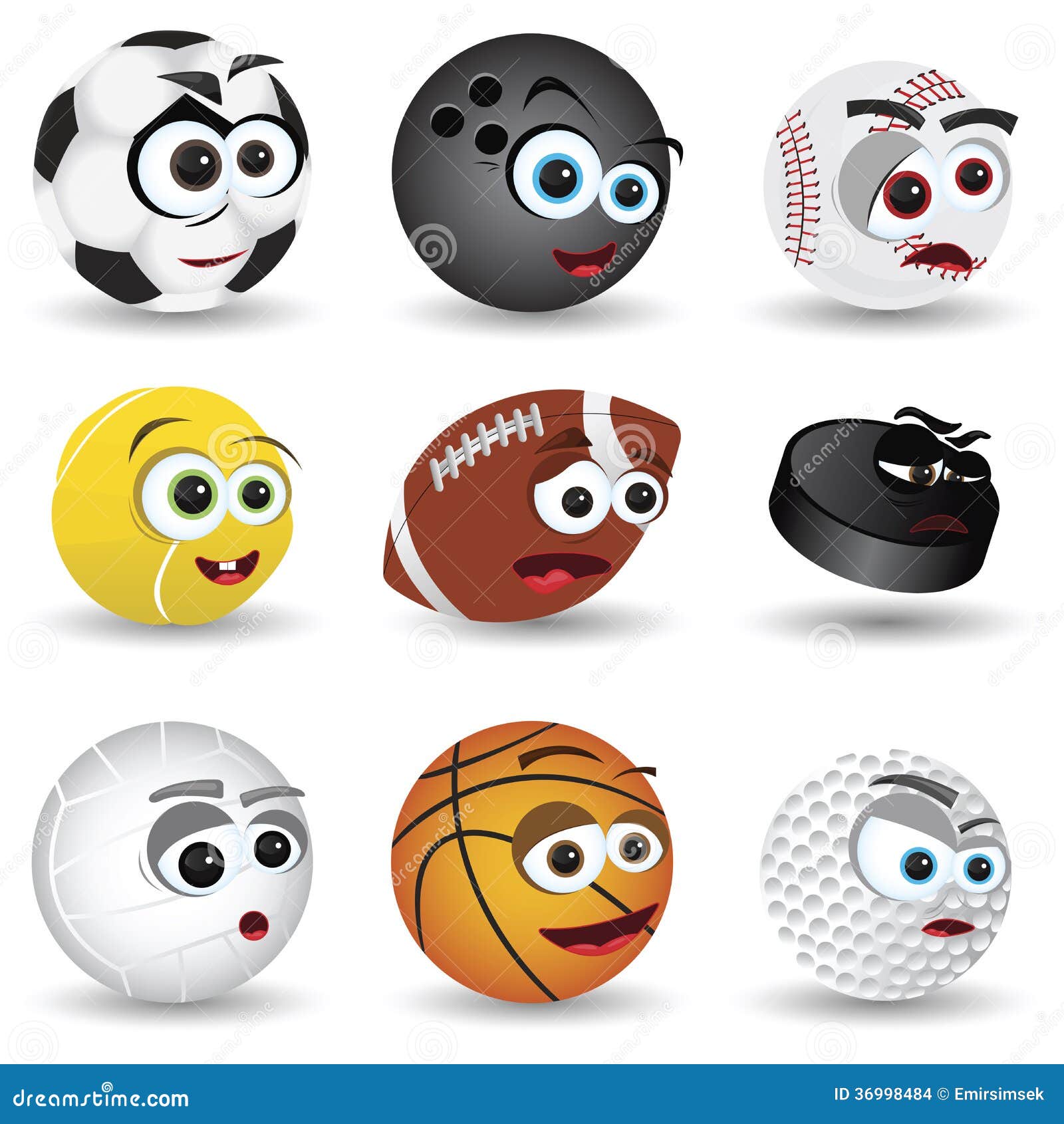 Cartoon Sport Balls Stock Images - Image: 36998484