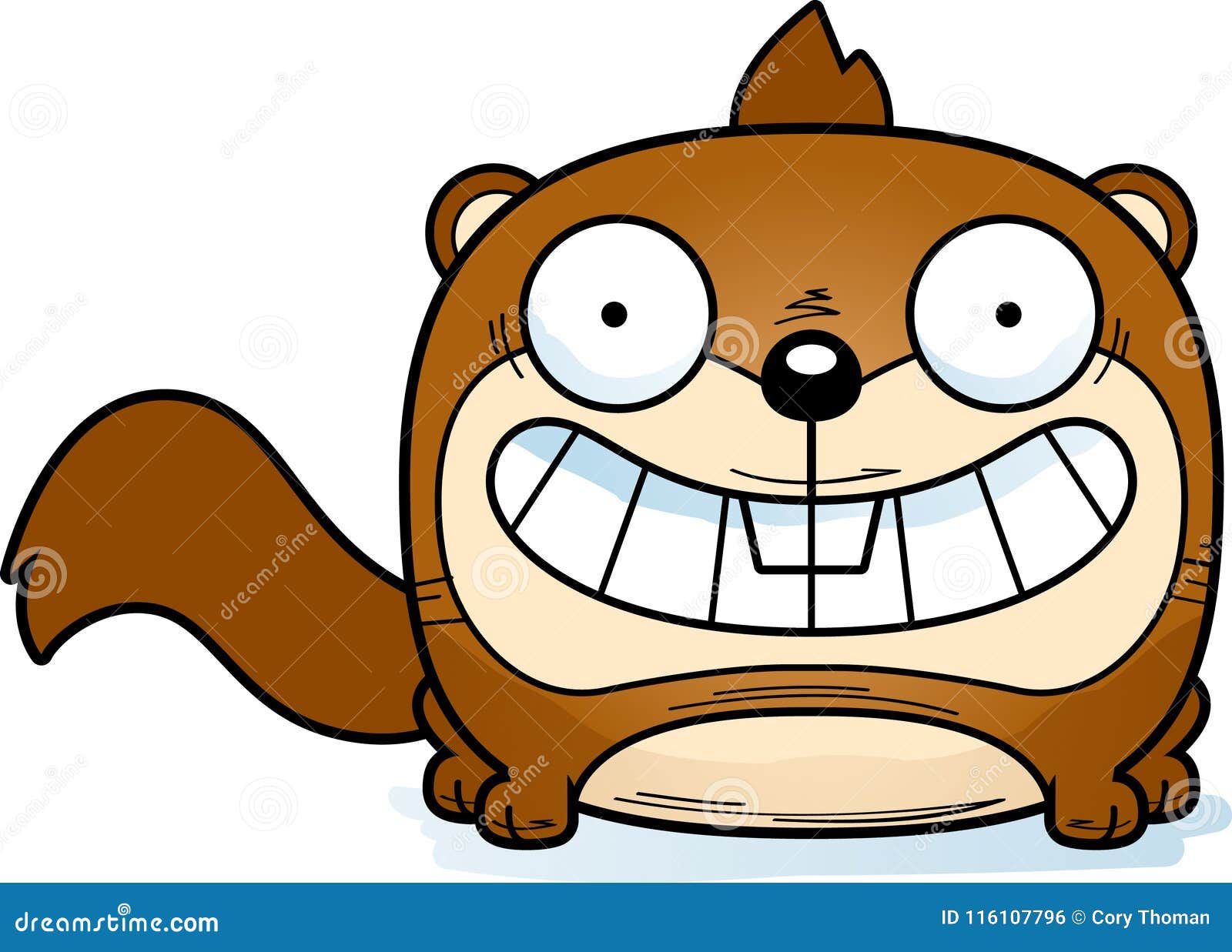 Cartoon Squirrel Smiling stock vector. Illustration of cartoon 116107796