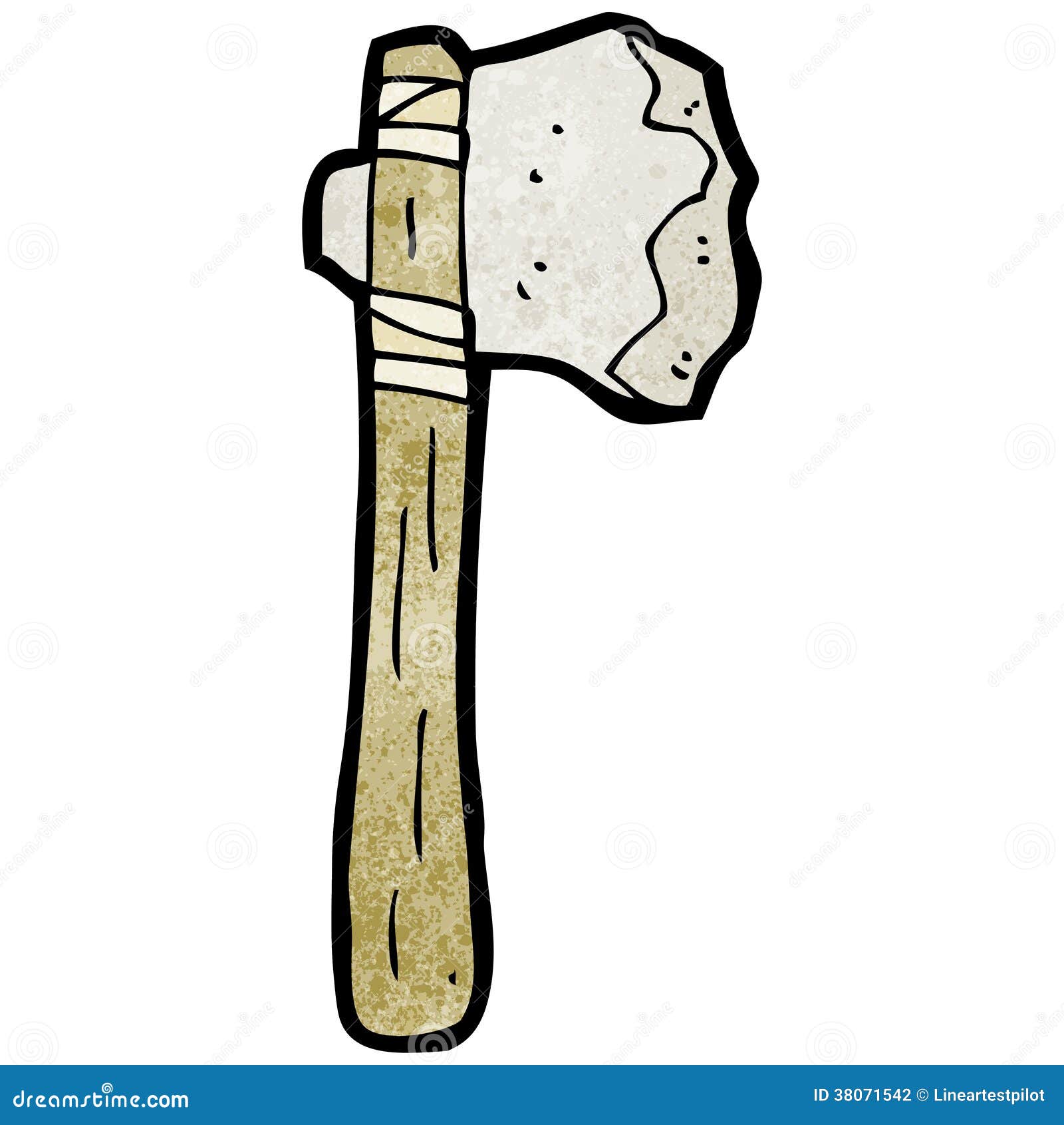Cartoon stone axe stock illustration. Illustration of cute 38071542