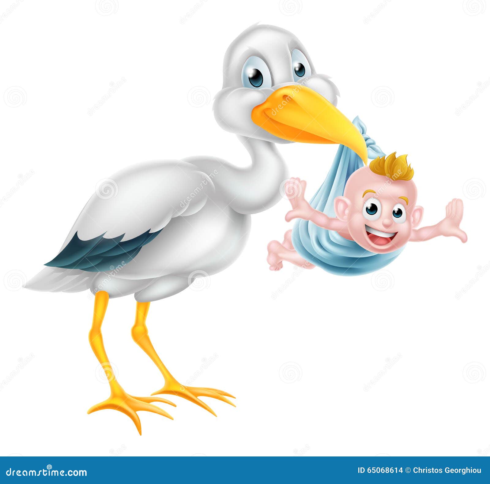 clipart image stork holding a baby - photo #46