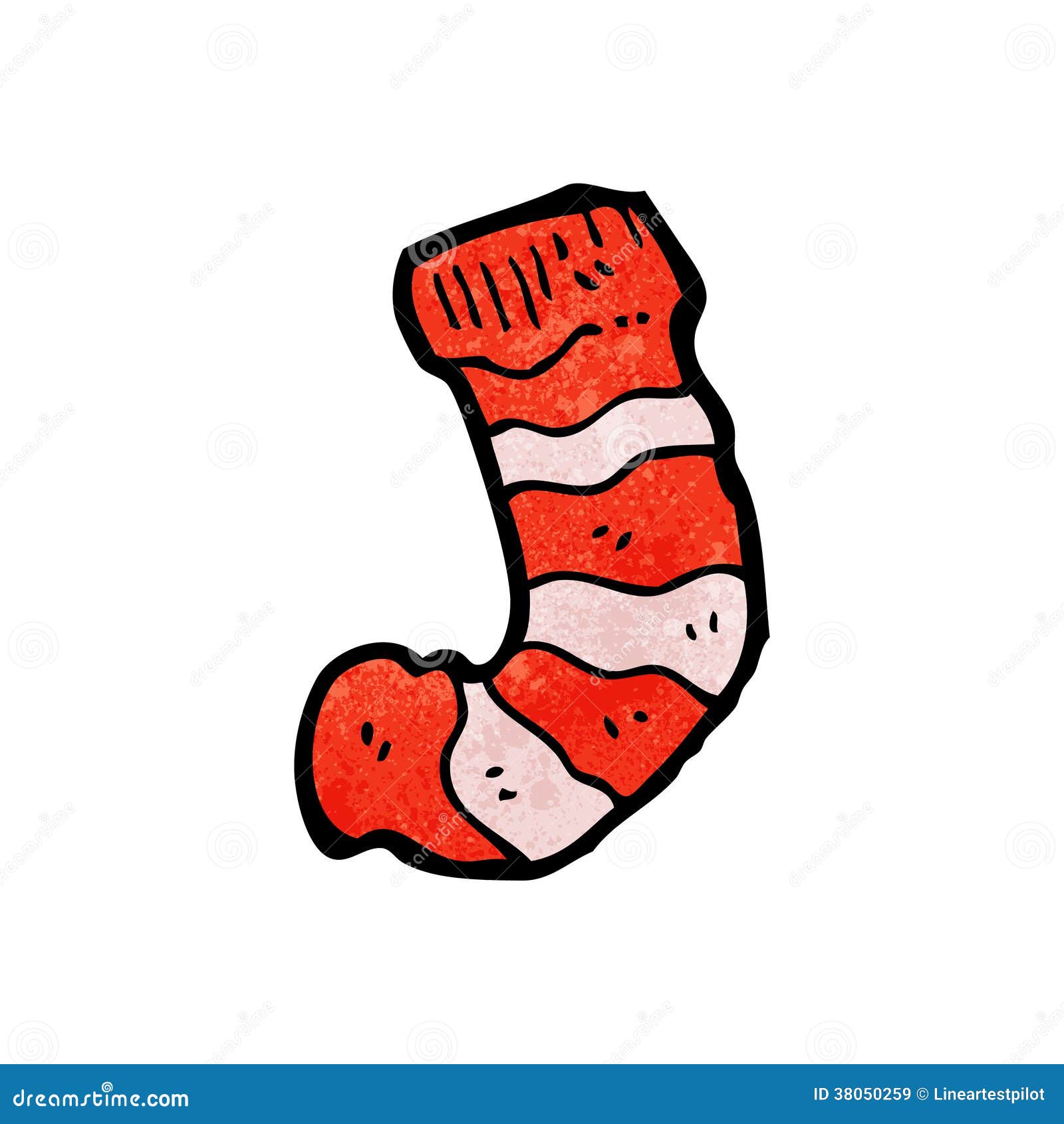 Cartoon striped sock stock vector. Illustration of cartoon - 38050259