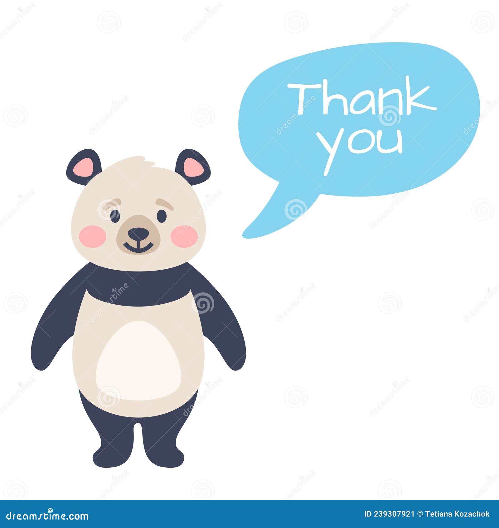 Panda Thank You Stock Illustrations – 47 Panda Thank You Stock  Illustrations, Vectors & Clipart - Dreamstime