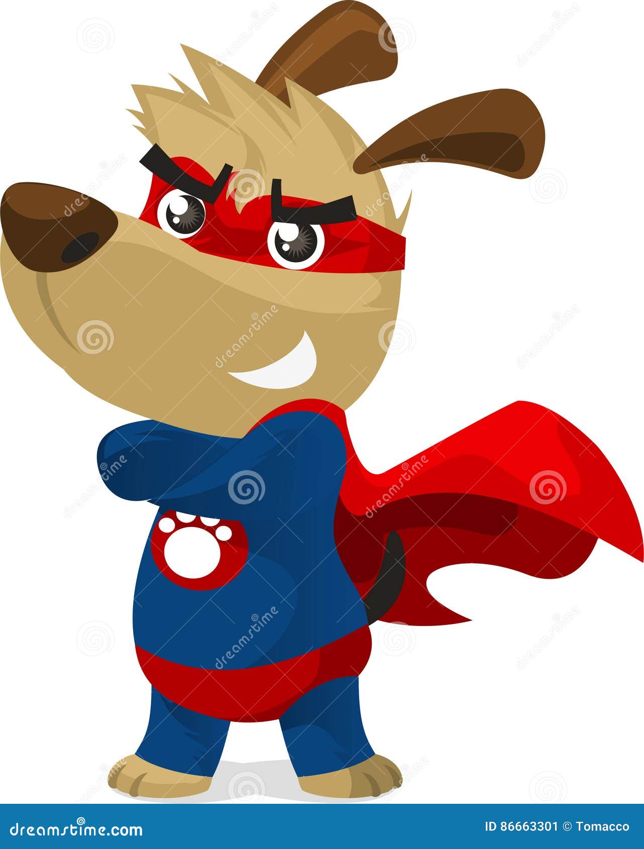 Cartoon Super puppy stock vector. Illustration of cute - 86663301