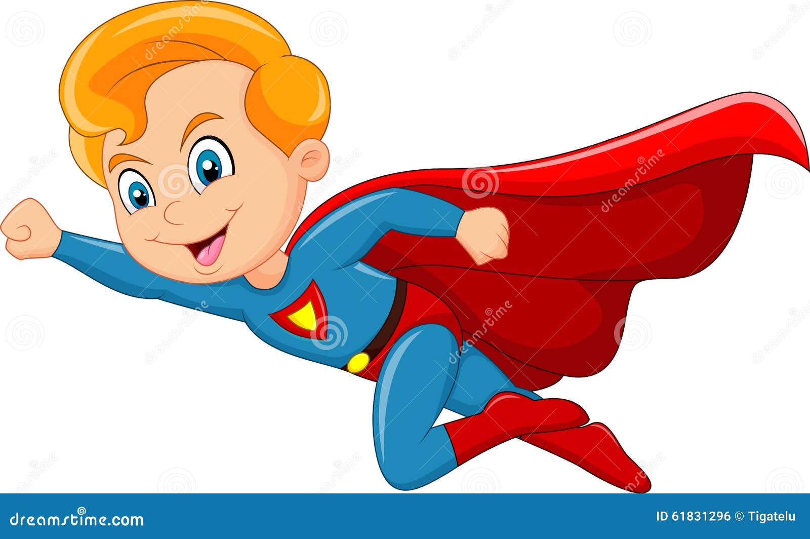 superhero cartoon clipart