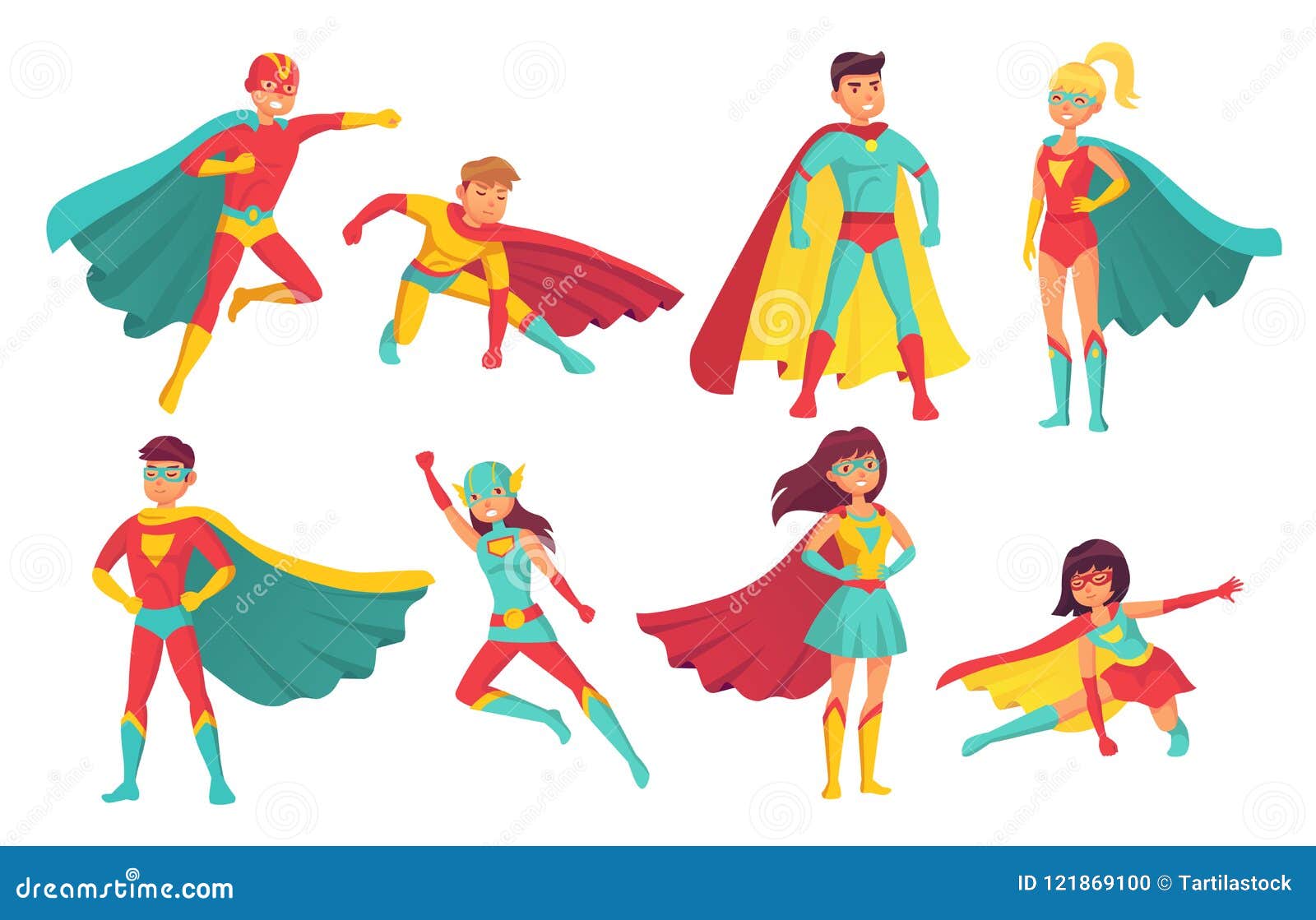Cartoon Superhero Characters. Female and Male Flying Superheroes with Superpowers. Brave Superman and Superwoman Stock Vector - Illustration of collection, person: 121869100 Cartoon Superhero Characters. Female and Male Flying Superheroes with Superpowers. Brave Superman and Superwoman Stock Vector - Illustration of collection, person: 121869100