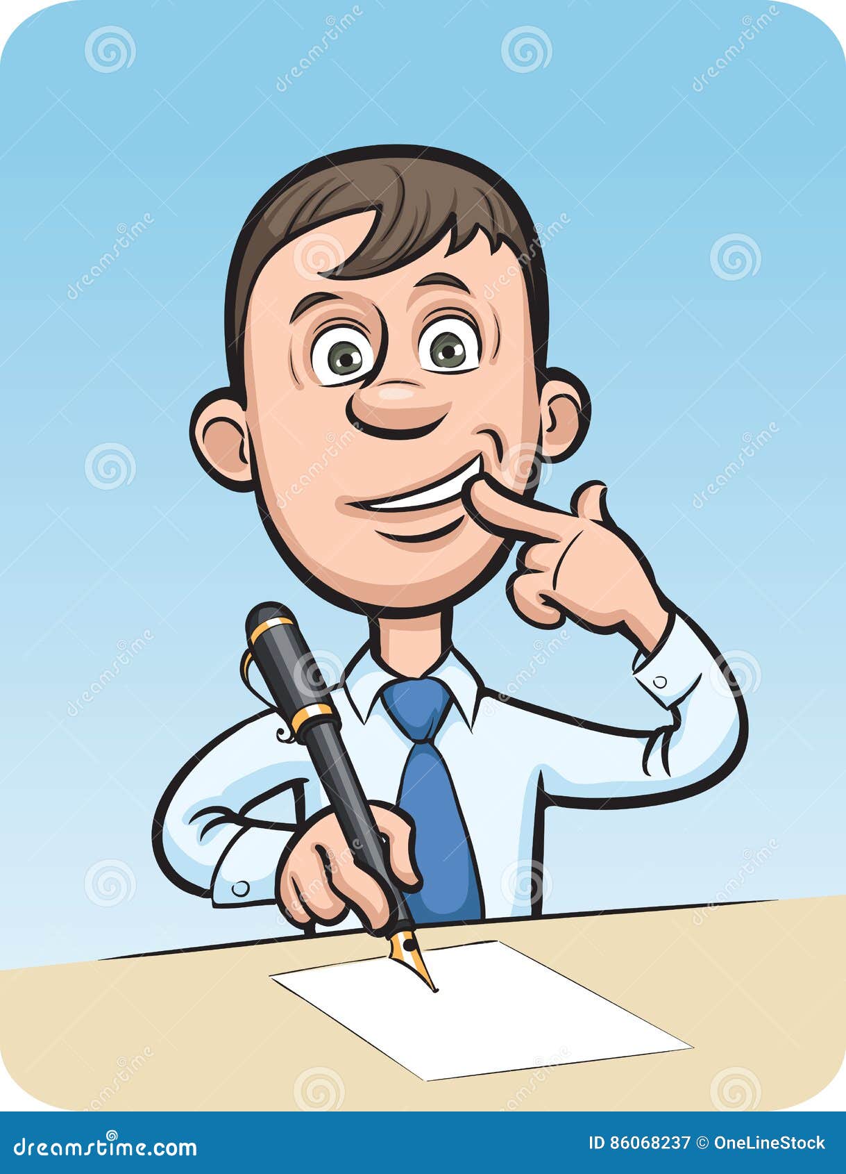 Cartoon Surprised Businessman Writing a Letter Stock Vector - Illustration of amazed, businessman: 86068237 Cartoon Surprised Businessman Writing a Letter Stock Vector - Illustration of amazed, businessman: 86068237