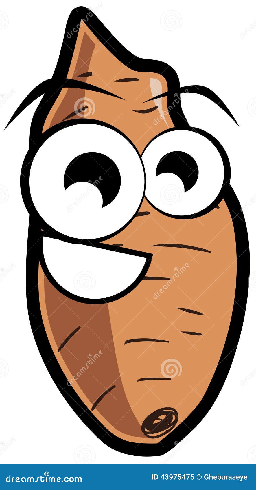 Cartoon Sweet Potato Isolated Illustration Stock Illustration -  Illustration of liquid, happy: 43975475
