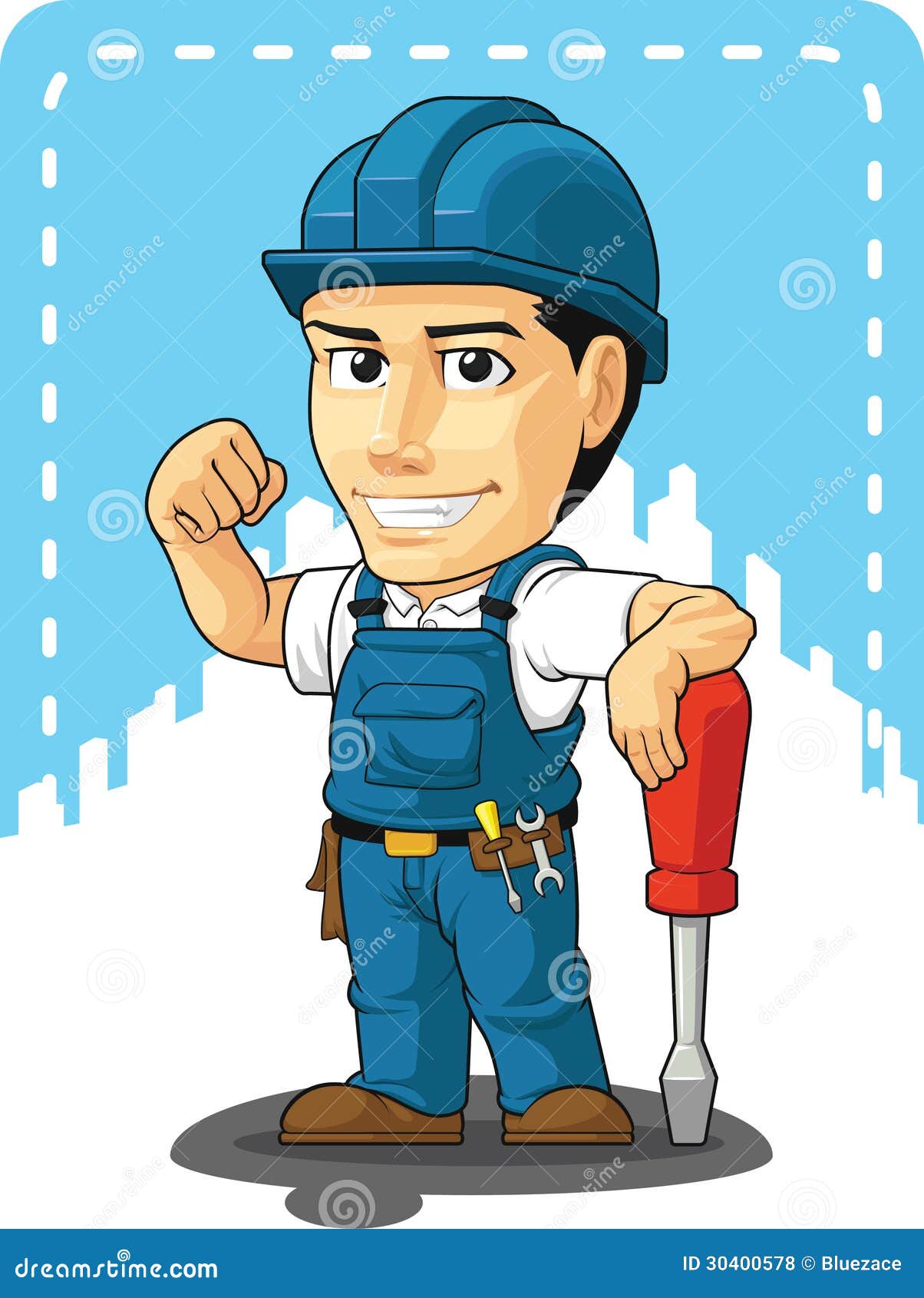 Cartoon Of Technician Or Repairman Royalty Free Stock ...