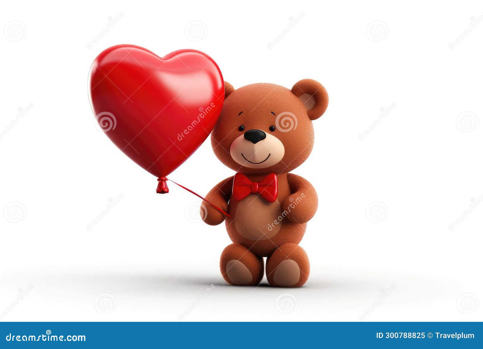 Valentines Day Clipart-valentines day bear holding heart balloon clipart