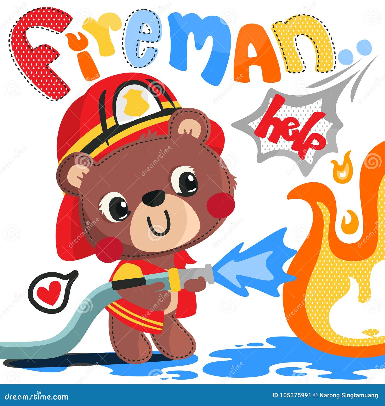 fireman teddy bear