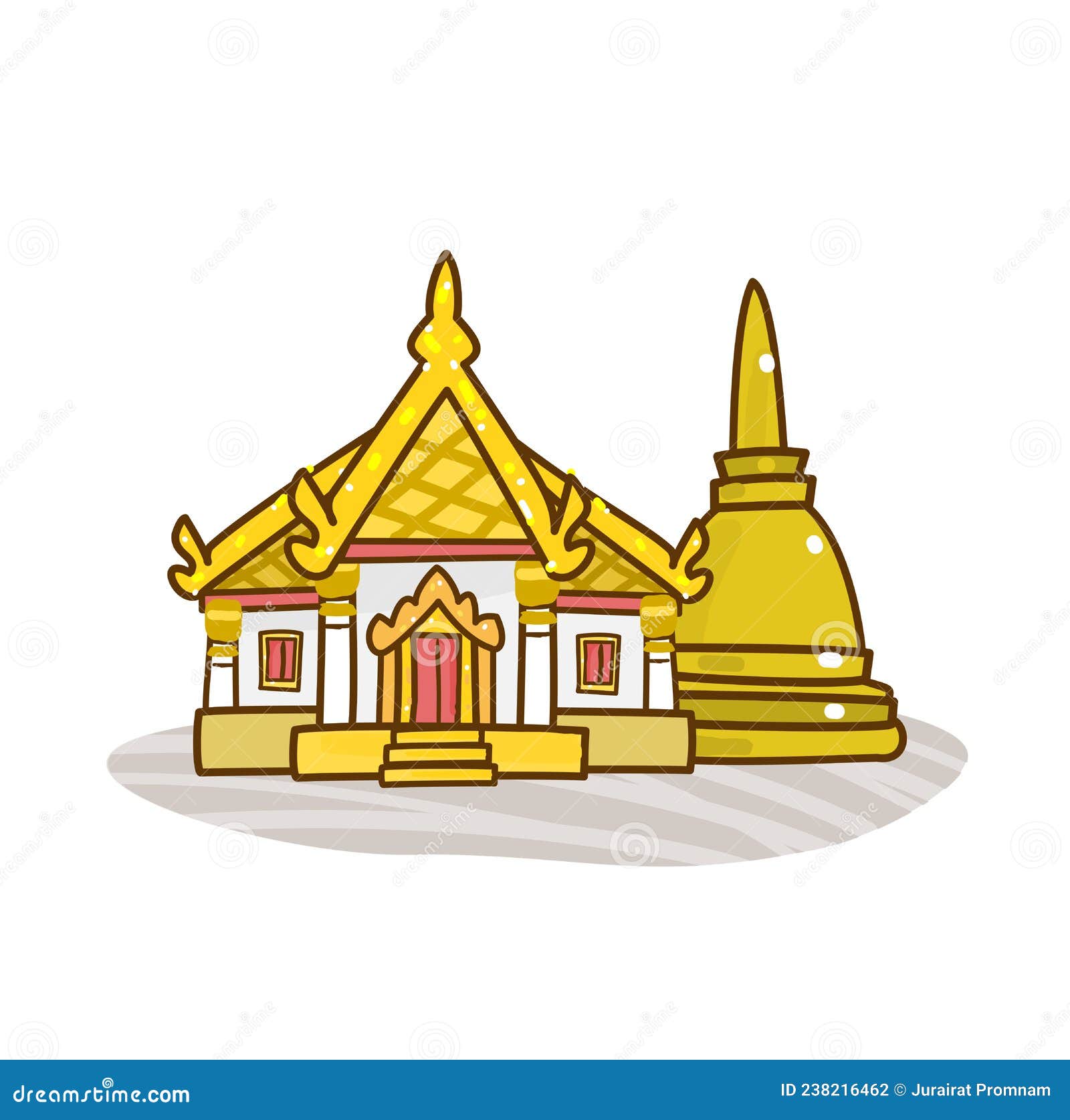 Cartoon Thai Temple Vector on Background. Stock Vector - Illustration of celebrate, asia: 238216462 Cartoon Thai Temple Vector on Background. Stock Vector - Illustration of celebrate, asia: 238216462