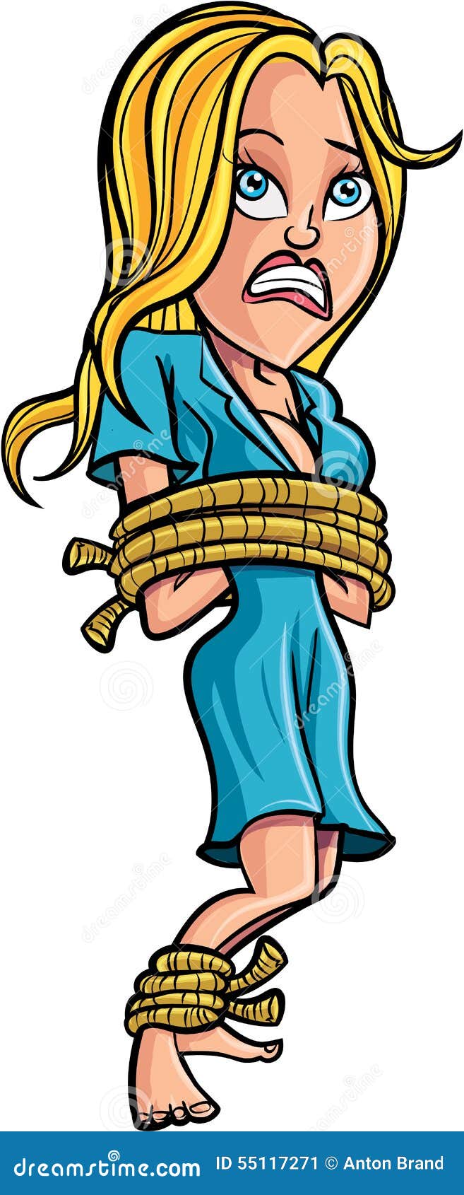 Tied up cartoons