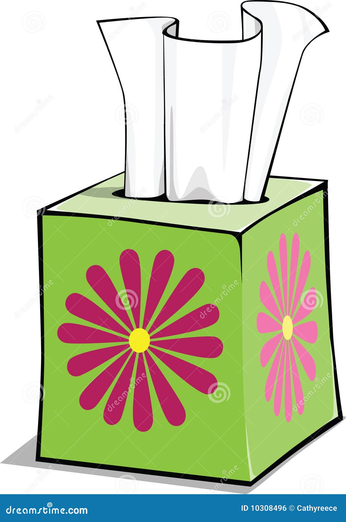 cartoon tissue box