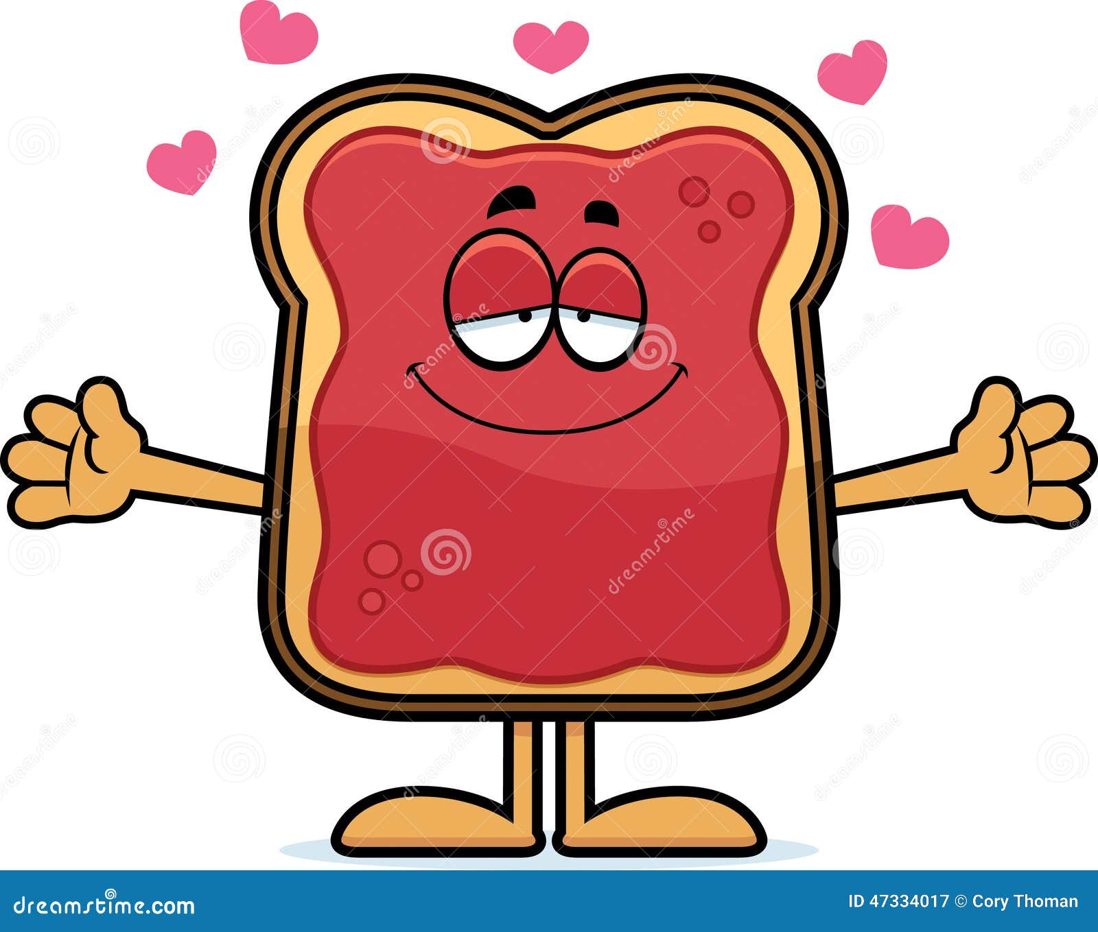 toast and jam clipart