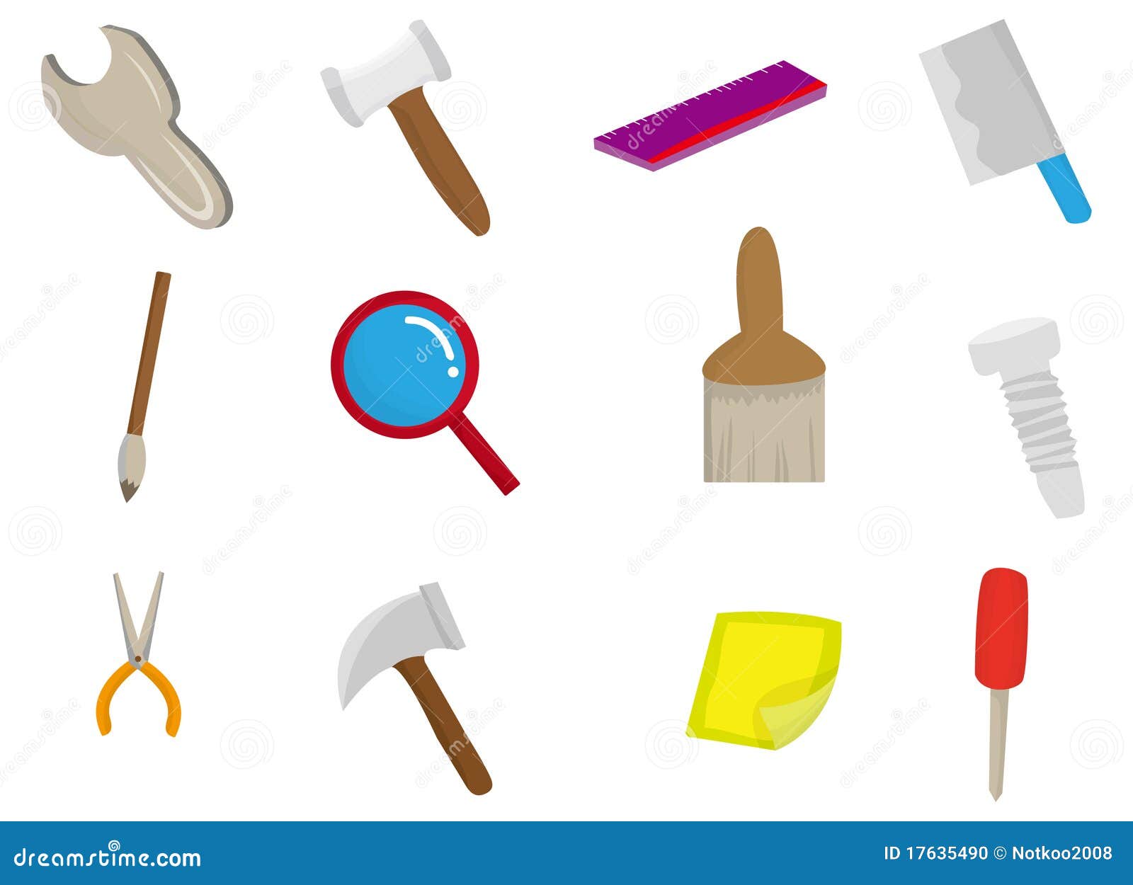 Cartoon Tool Icon Stock Photo - Image: 17635490