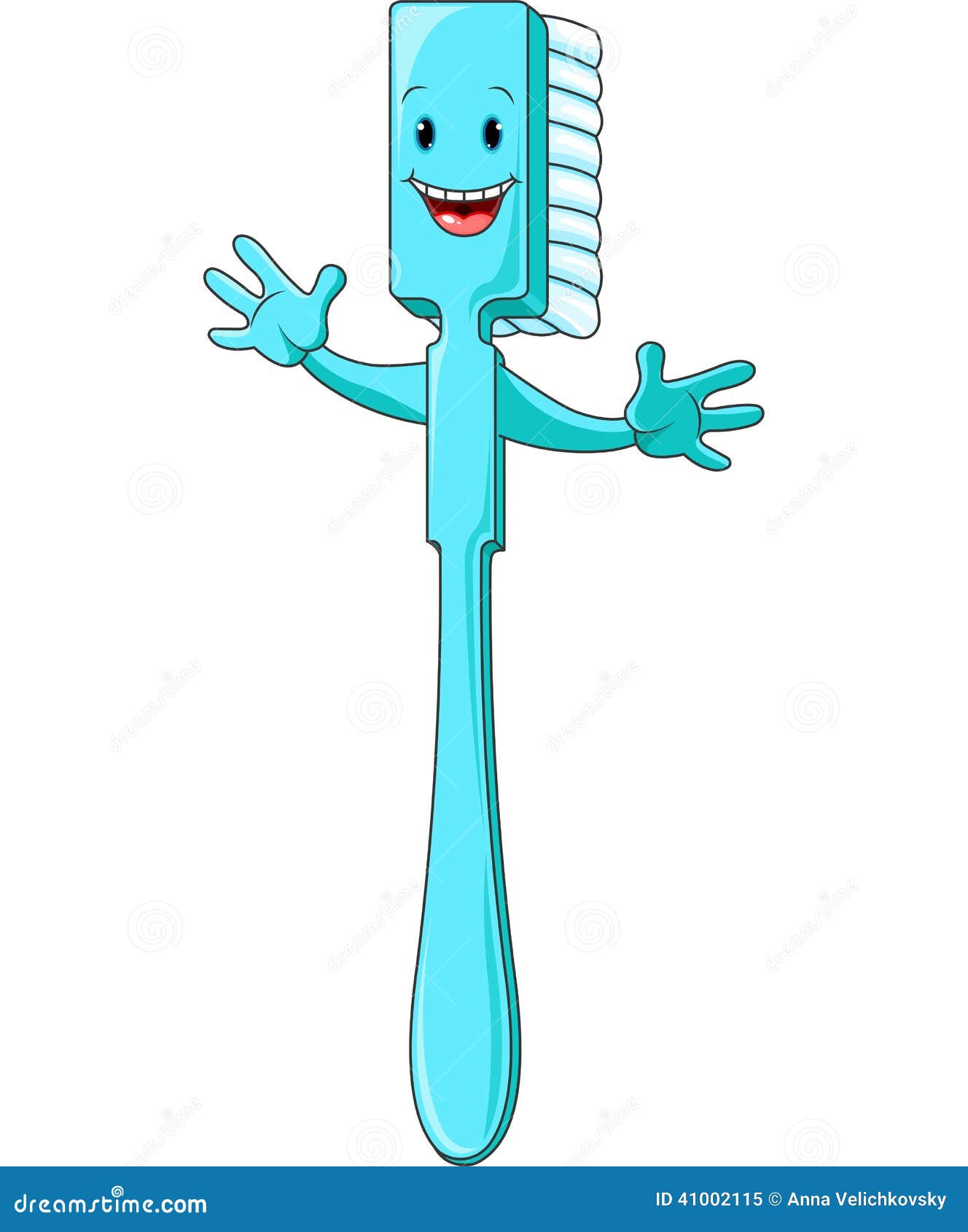 Cartoon Toothbrush Character Stock Vector Illustration of health