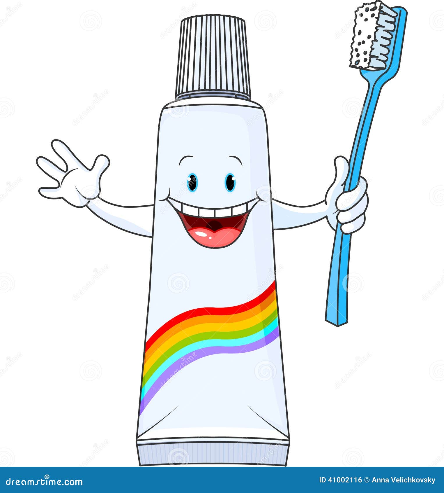 toothpaste tube cartoon