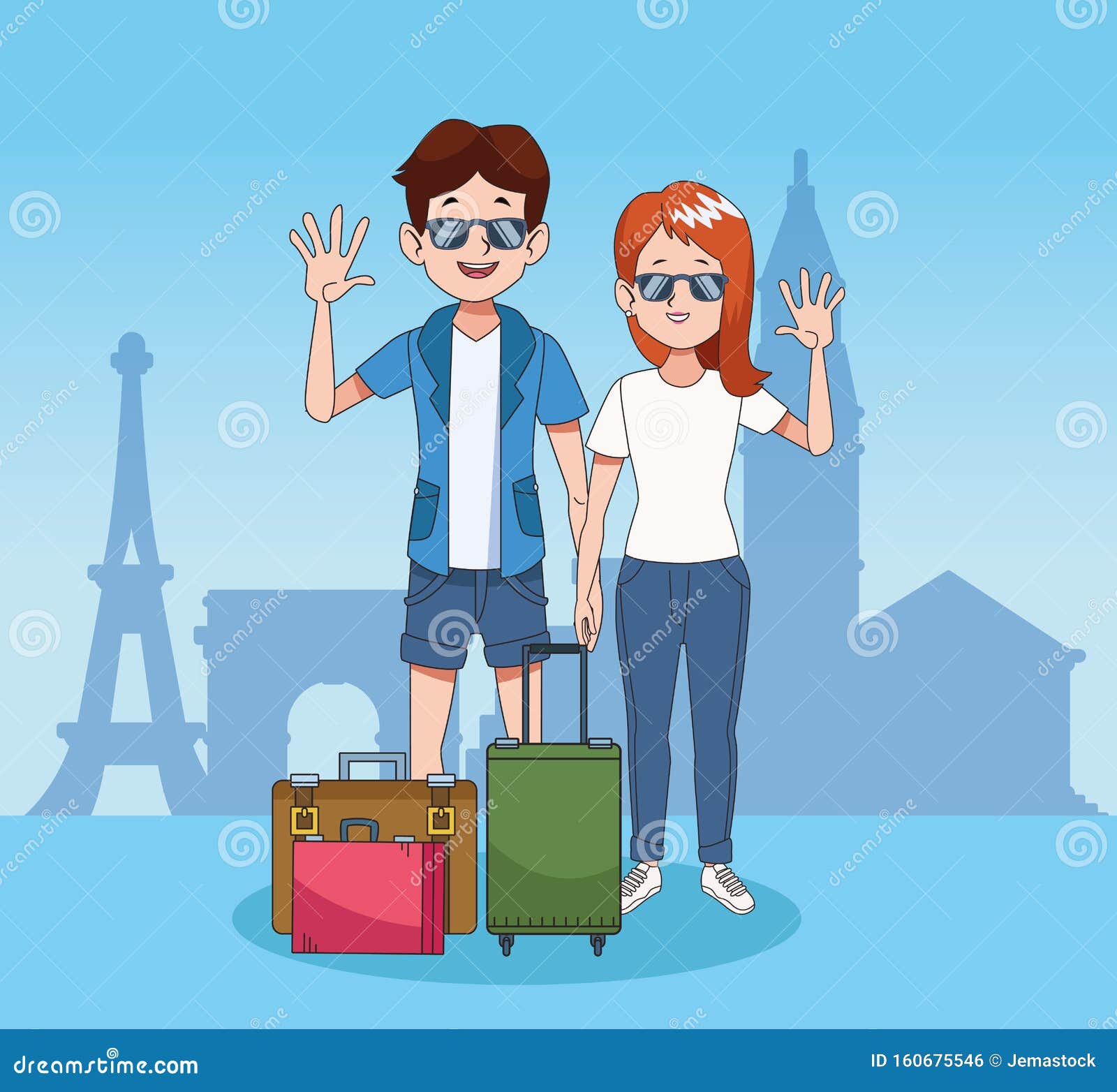 Cartoon Tourists and World Travel Design Stock Vector - Illustration of leisure, recreational: 160675546 Cartoon Tourists and World Travel Design Stock Vector - Illustration of leisure, recreational: 160675546