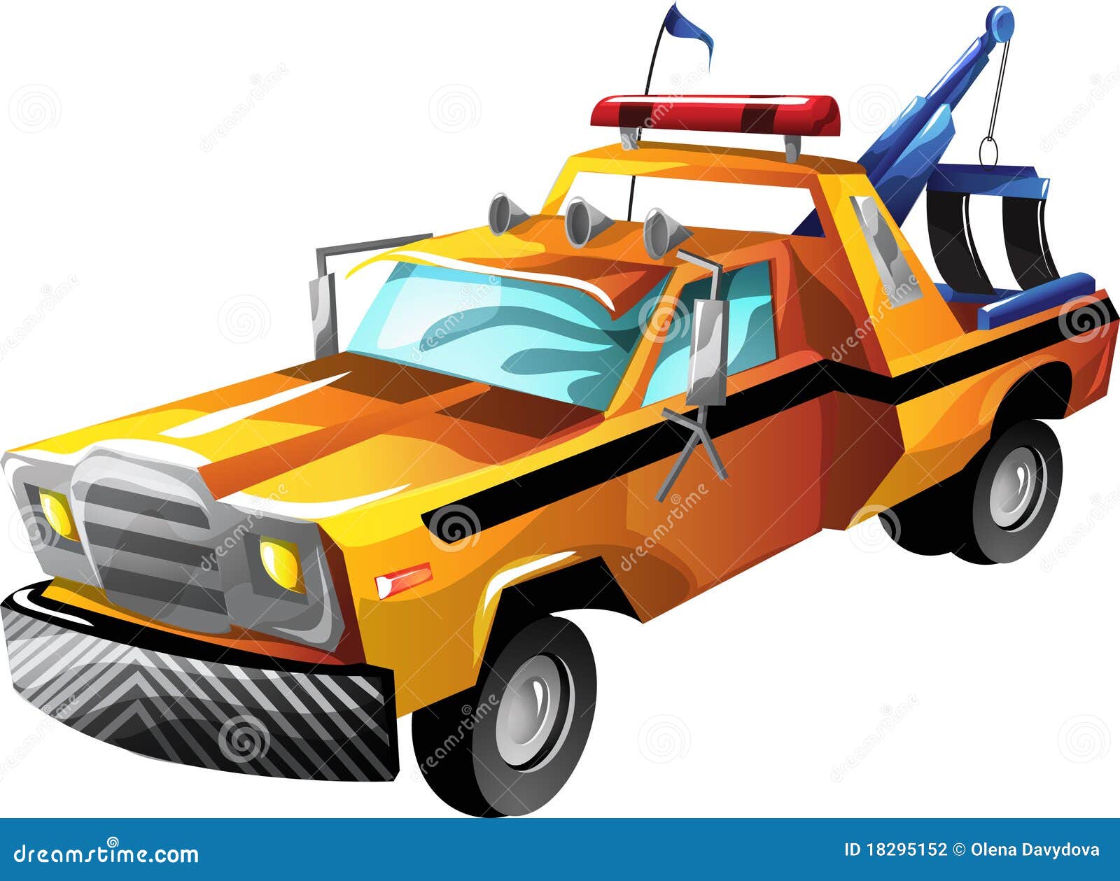 Cartoon Tow Truck Stock Photography - Image: 18295152