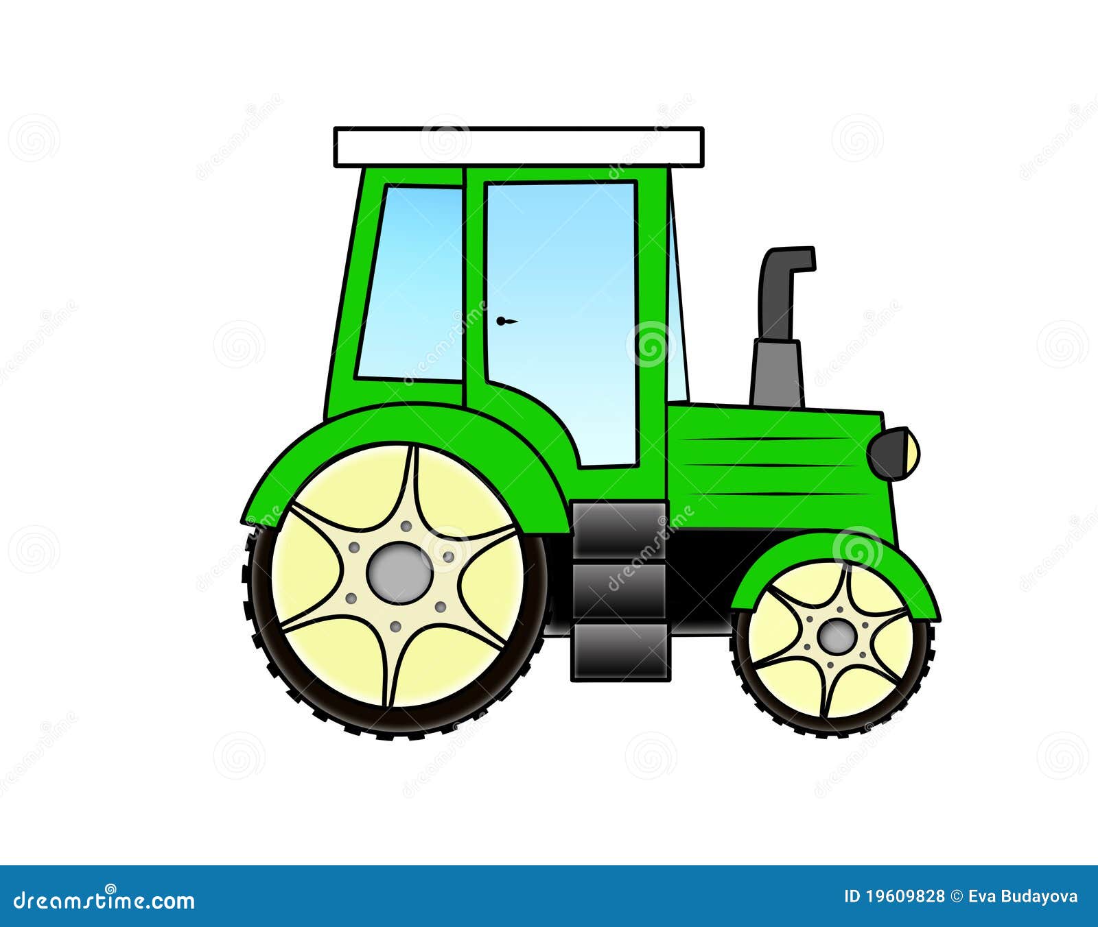 Cartoon Tractor Royalty Free Stock Photos Image 19609828